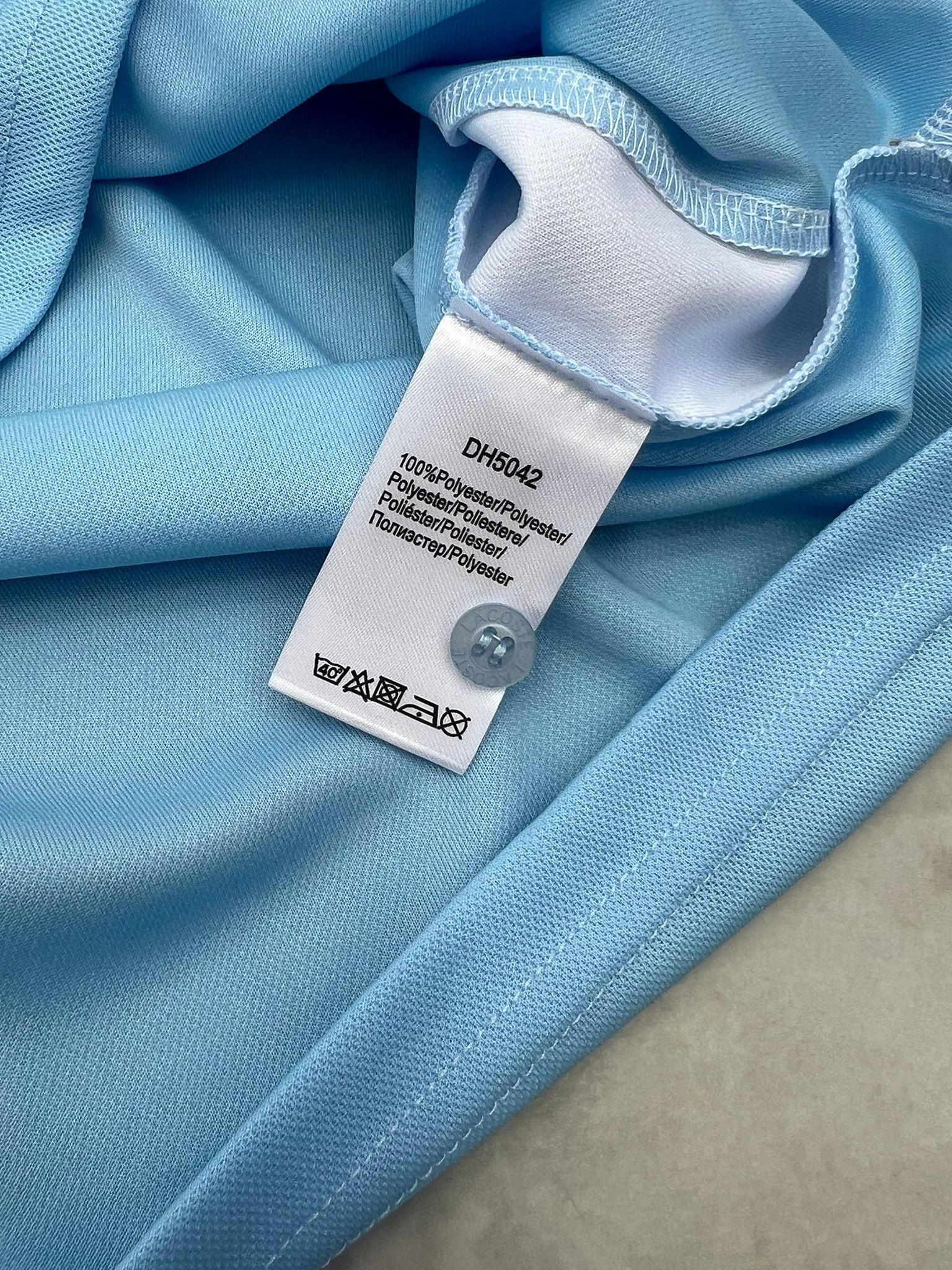 Clima Cool (Nefes Alan) Yaka Şeritli Light Blue T-shirt