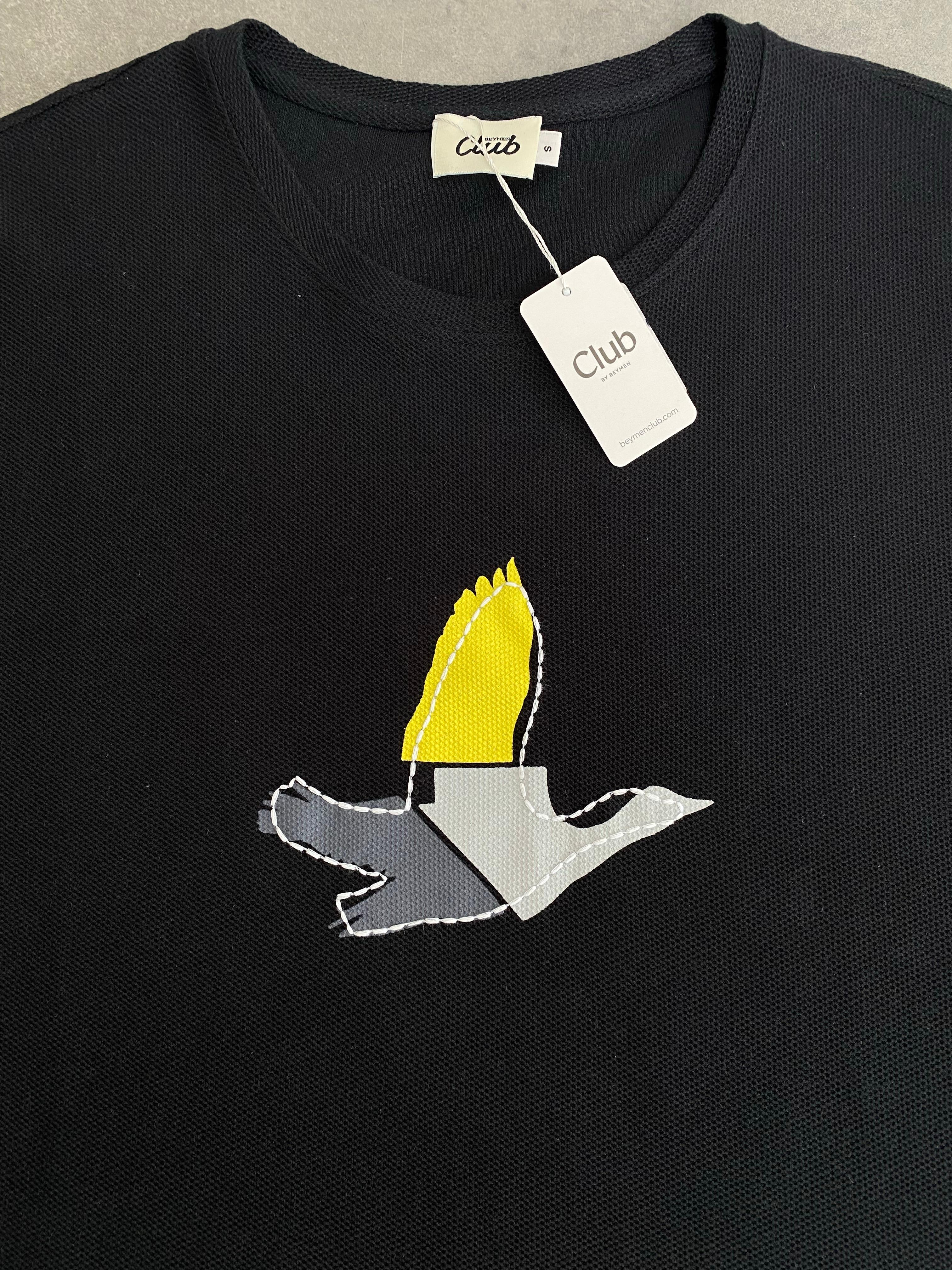 Yeni Sezon Özel Seri Detaylı Petek Kumaş T-shirt