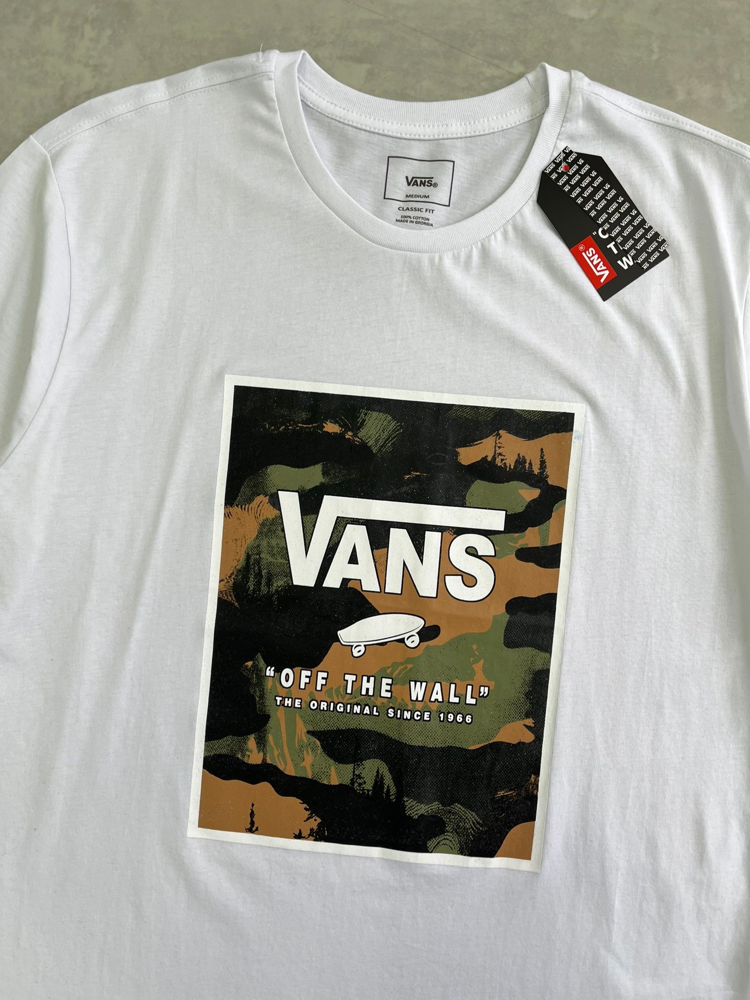 Yeni Sezon Camouflage Mid Icon White T-shirt