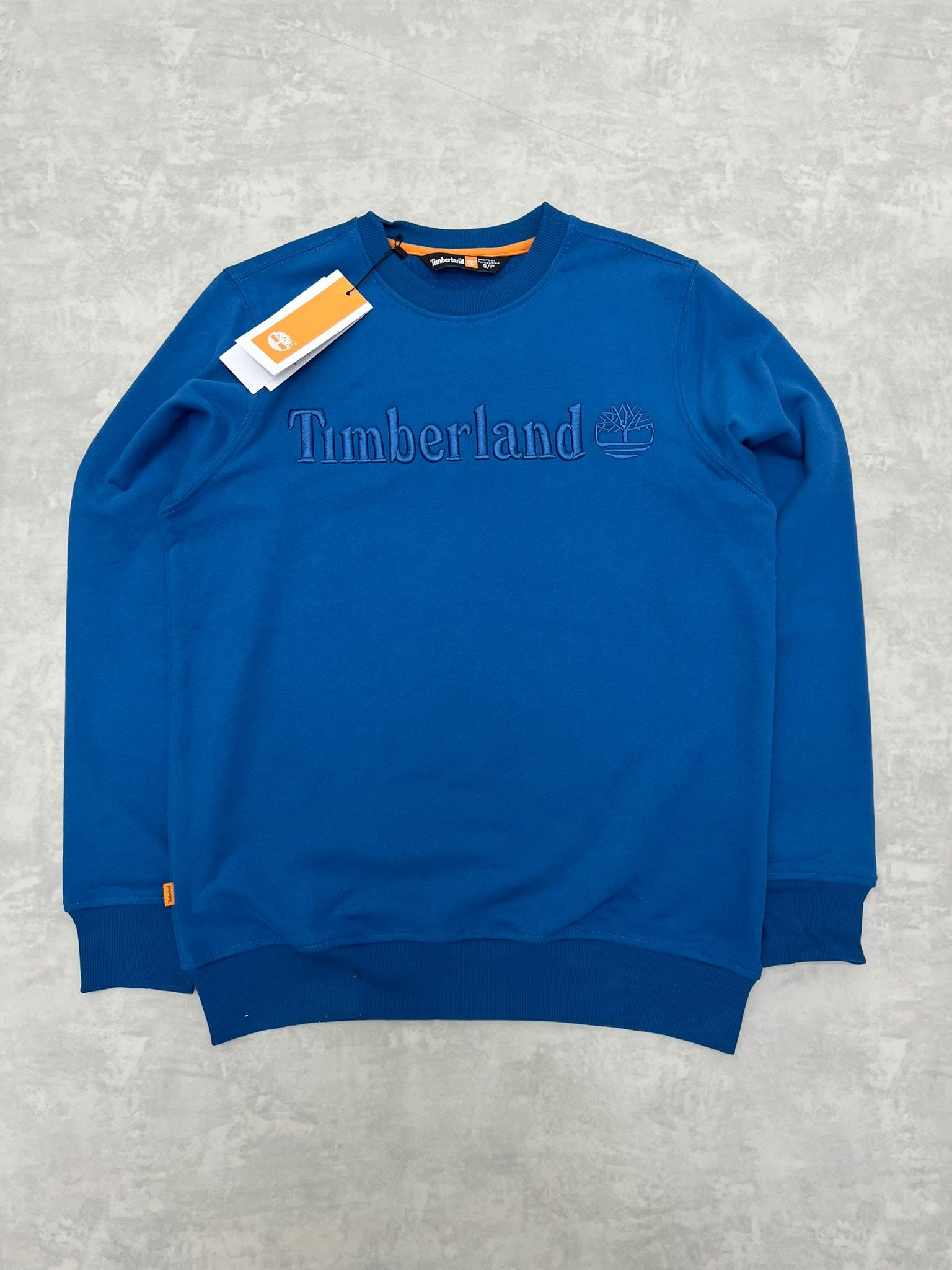 Ton To Tone Mid Icon Nakış  Blue Sweatshirt