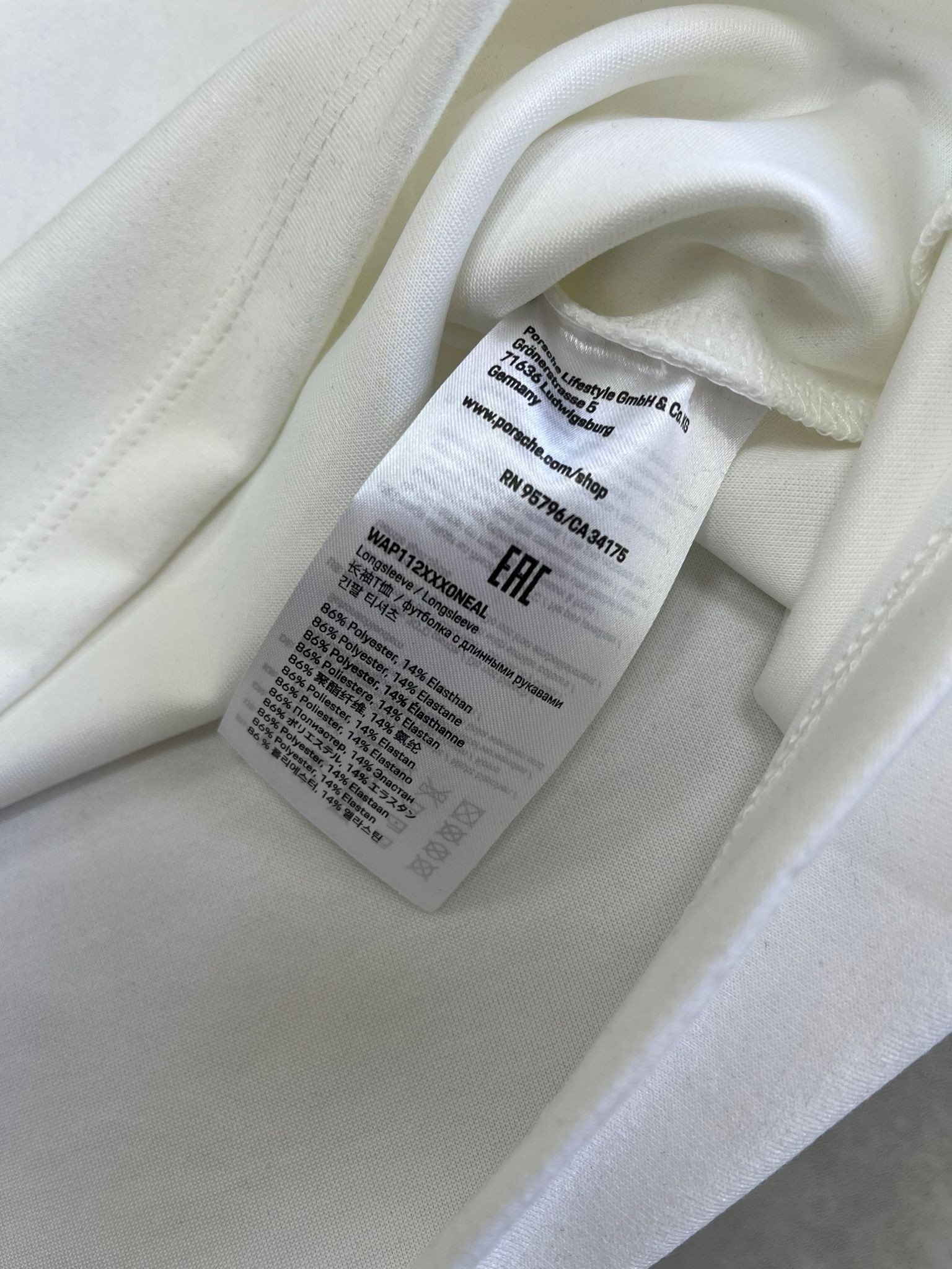 Özel Seri Yarım Fermuarlı Long Sleeve White T-shirt 