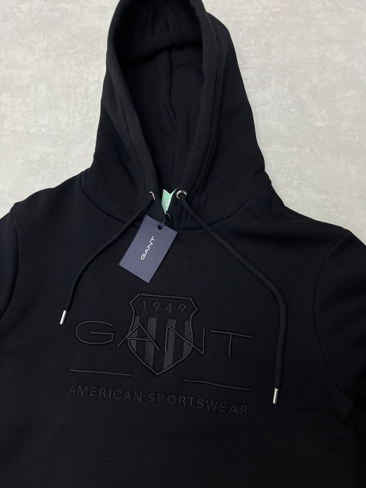 Yeni Sezon Full Nakış Üç İplik Black Sweatshirt