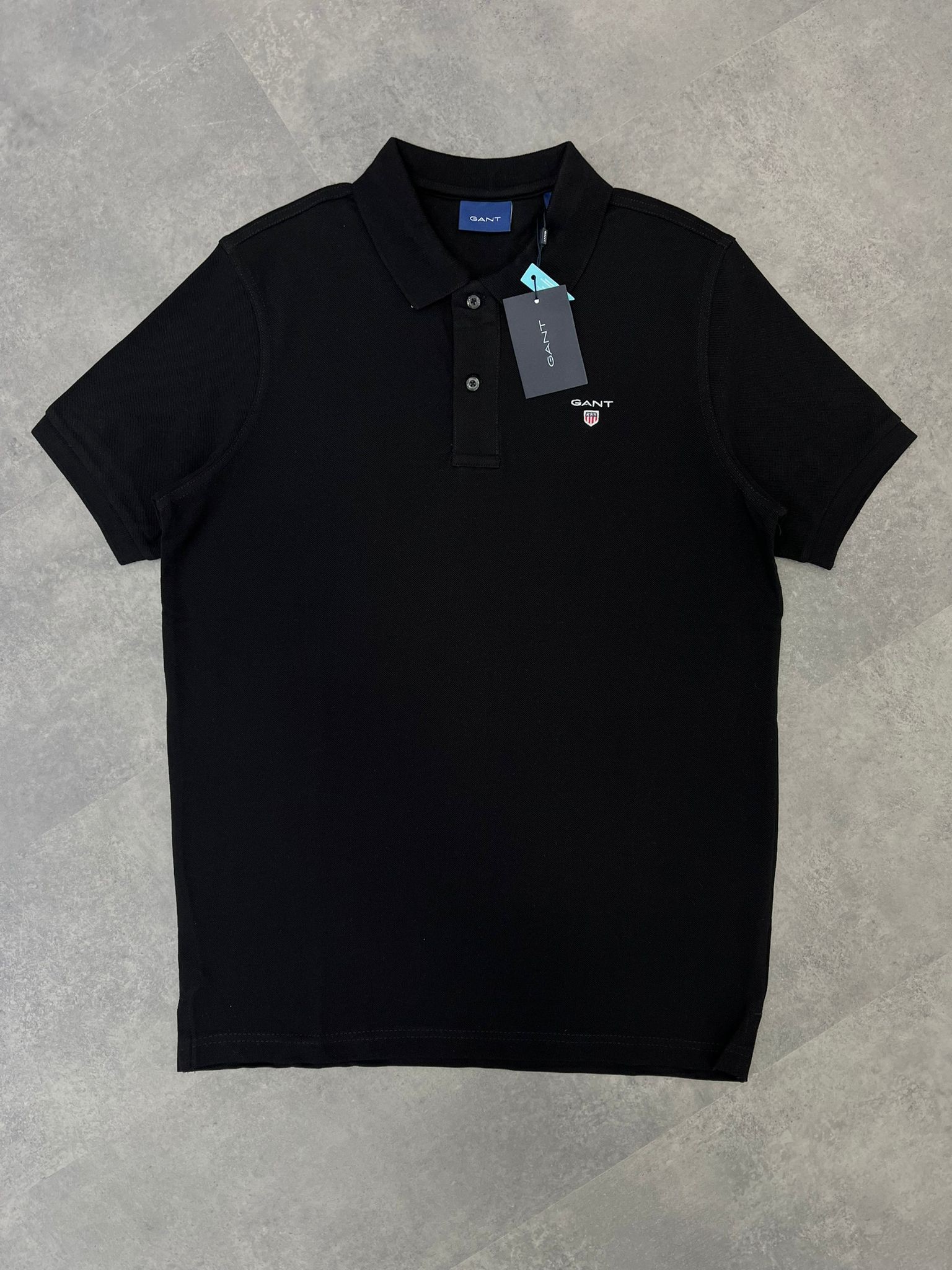 Yeni Sezon Özel Series Basic Mini Logo Black Polo Yaka