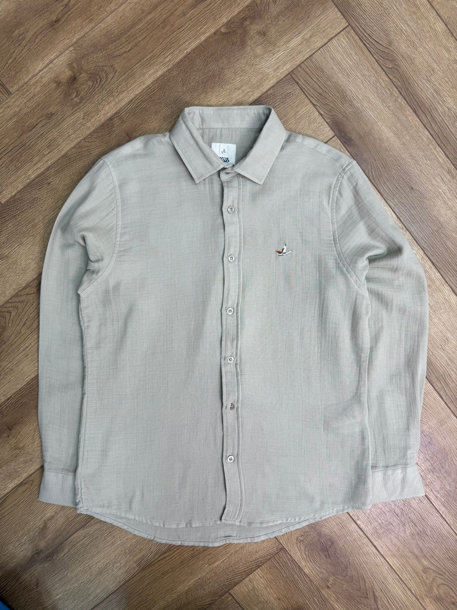 Yeni Sezon Classic Casual  Müslin Gömlek - BEJ