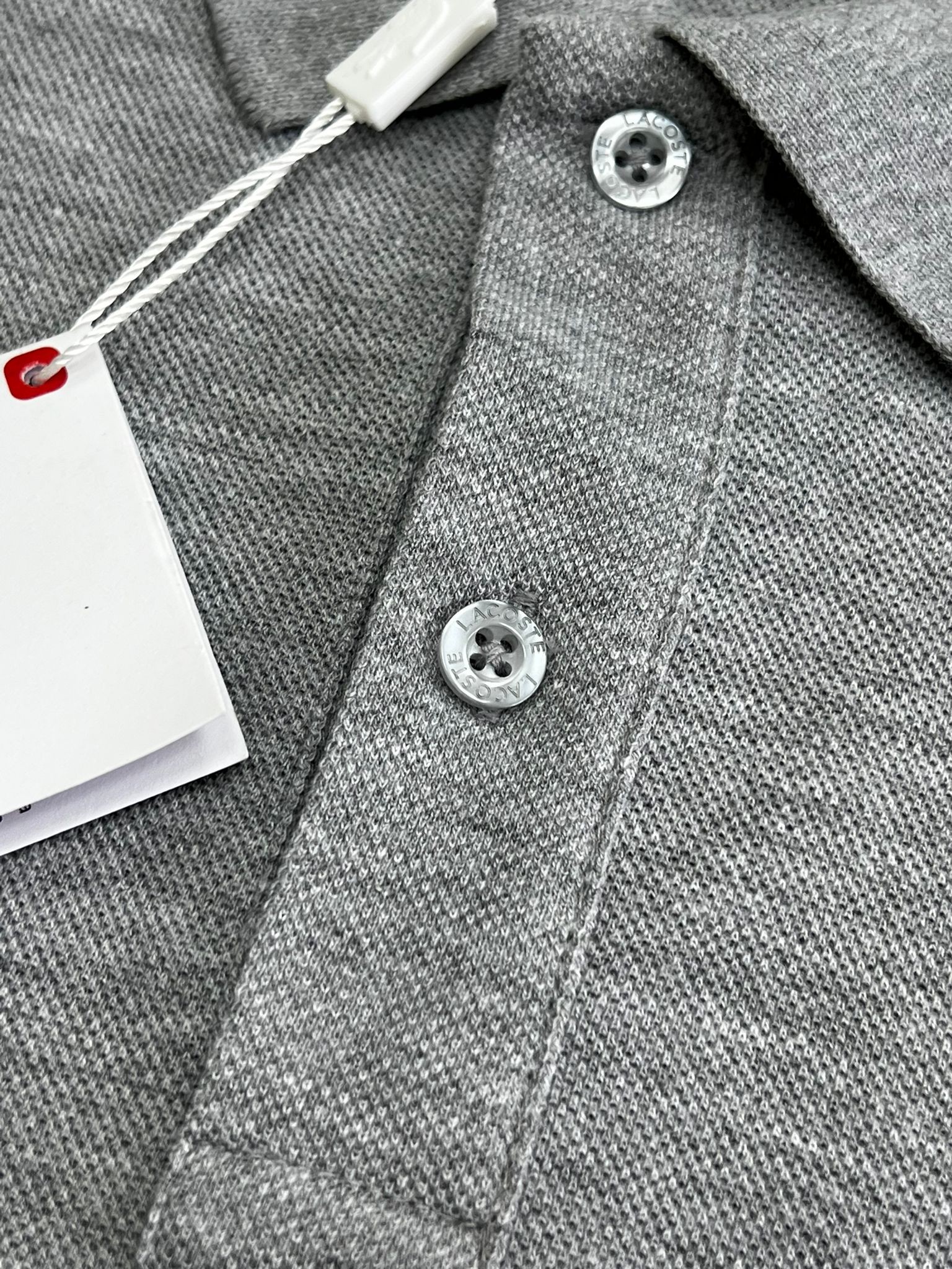 Classic Patch Mini Logo Polo Yaka Gray T-shirt