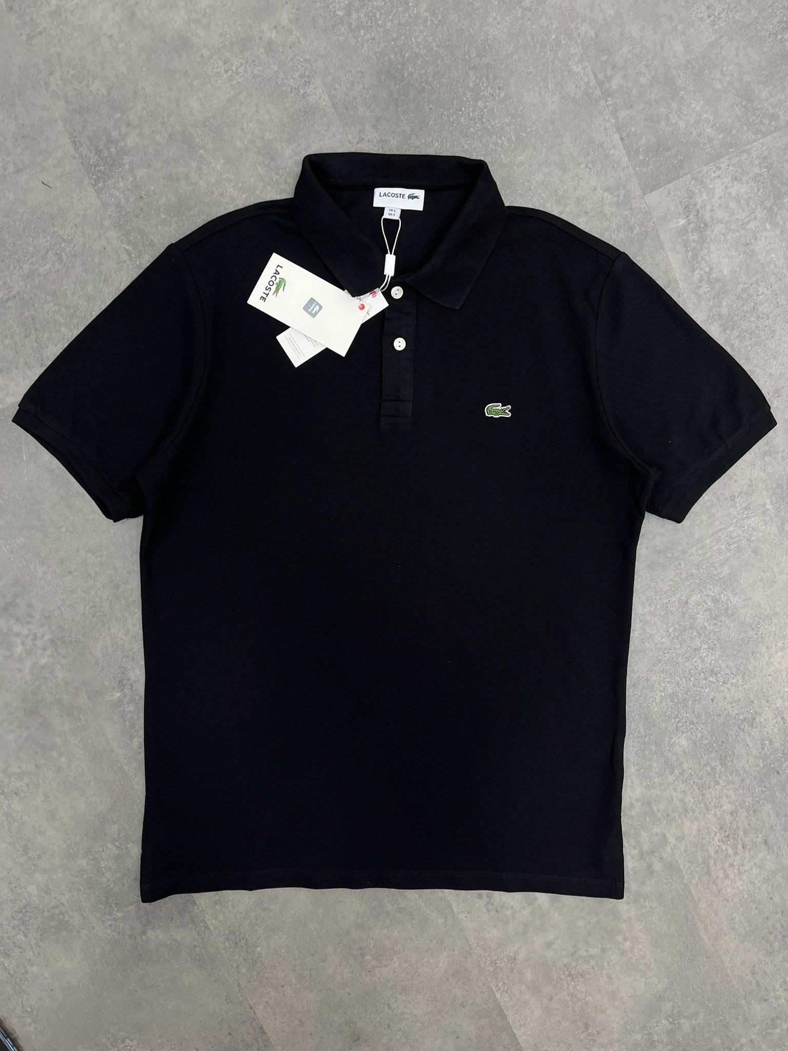 Yeni Sezon Basic Mini Logo Black Classic Polo Yaka