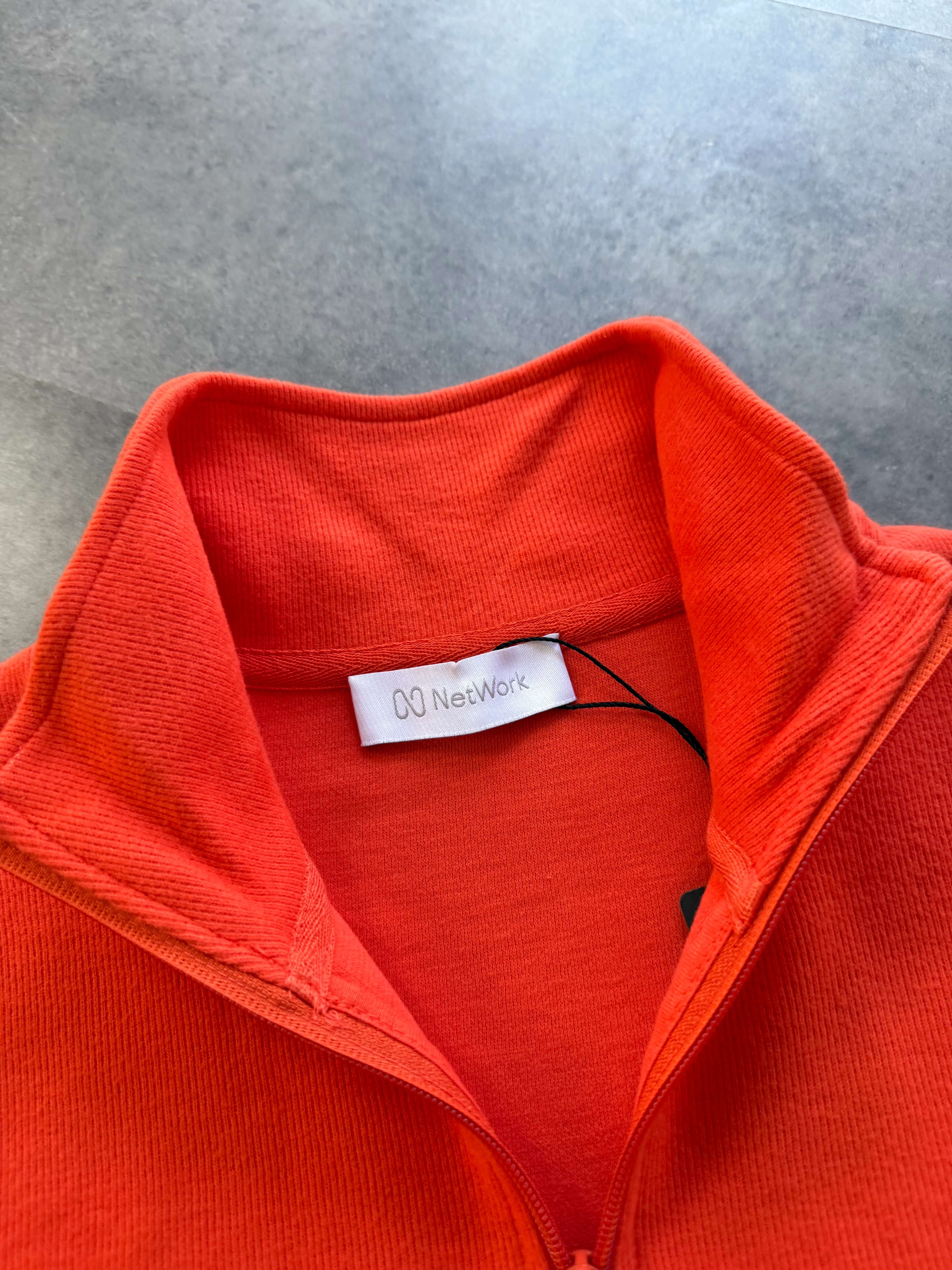 Yeni Sezon Selanik Kumaş Yarım Fermuarlı Sweatshirt