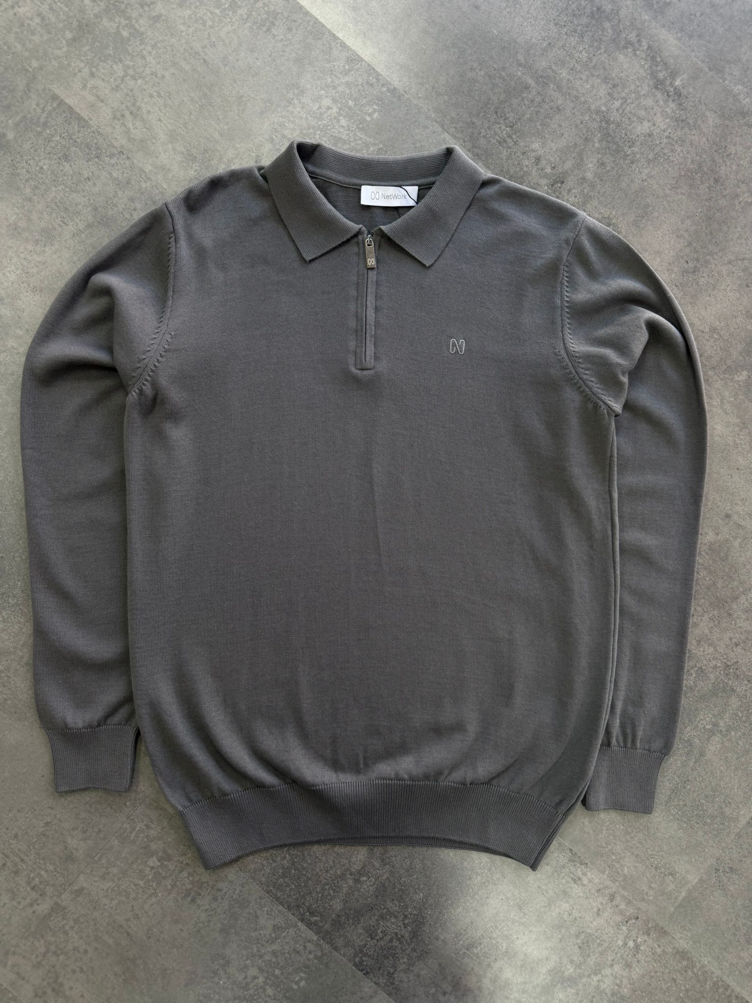 Yeni Sezon Basic Mini Logo Classic Sweatshirt - AÇIK GRİ