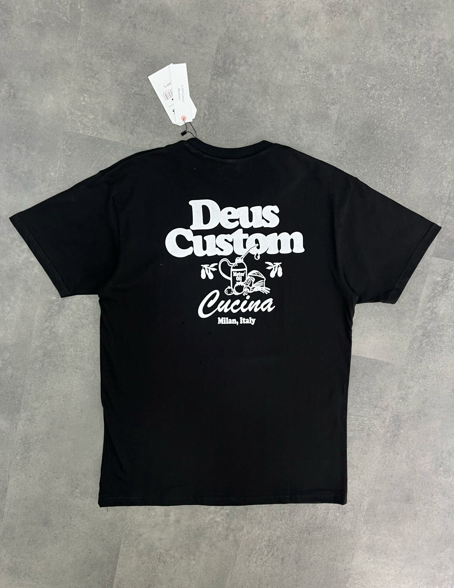 Yeni Sezon Ex Machina Custom Milan T-shirt - SİYAH