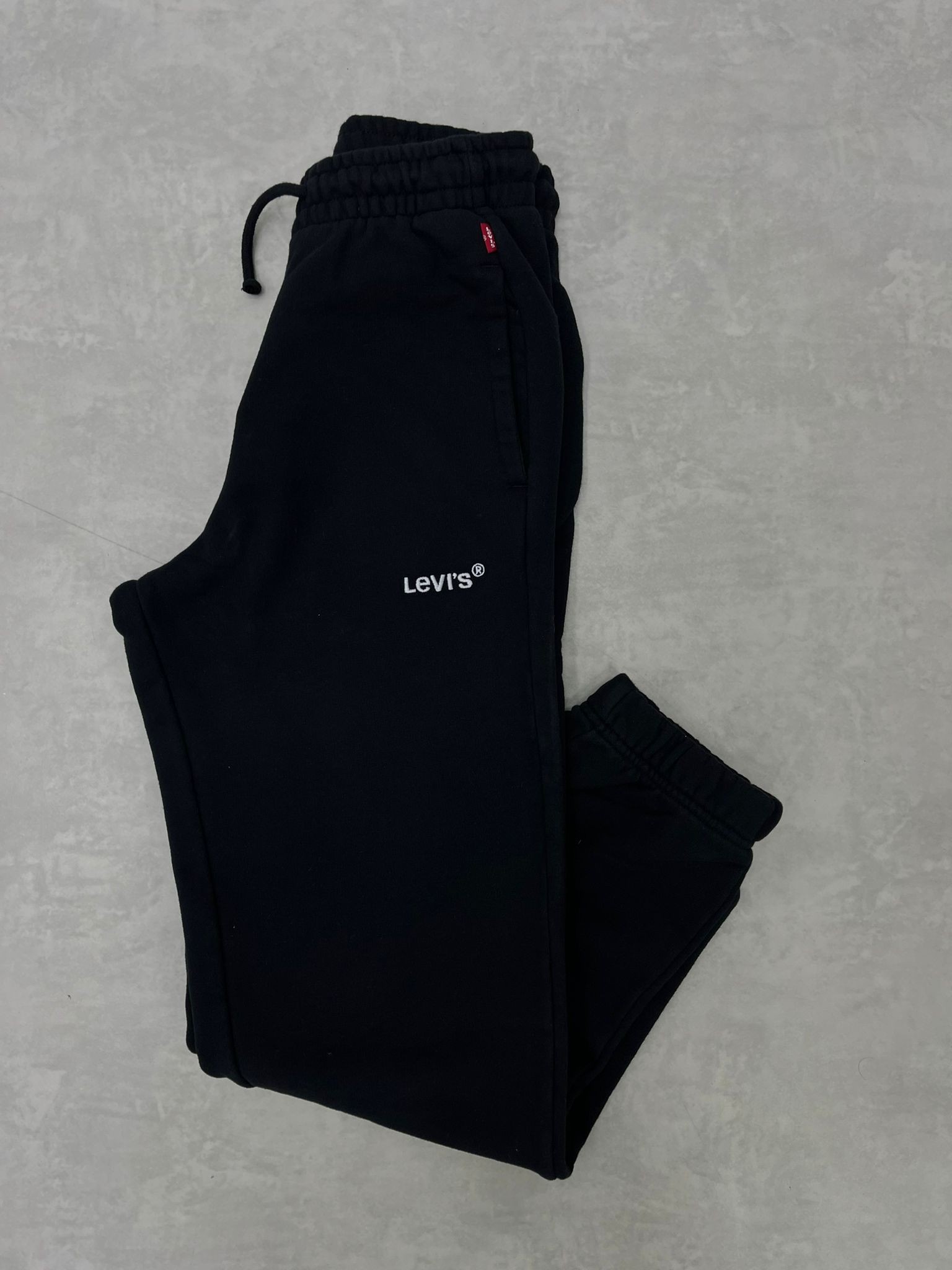 Kışlık Kalın Kumaş Black Mini Nakış Logo Jogger