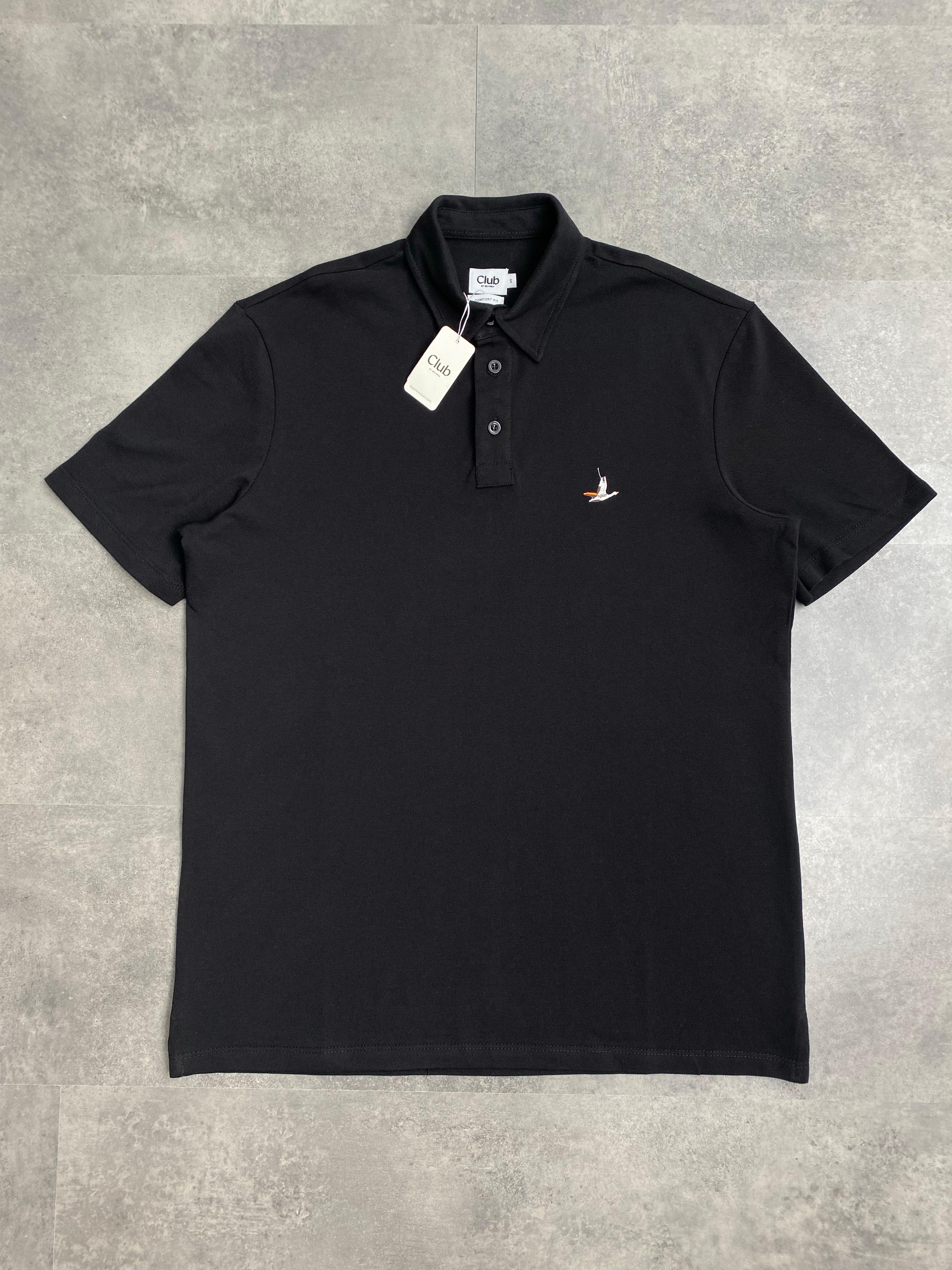 Yeni Sezon Classic Mini Logo Colourful Polo Yaka - SİYAH