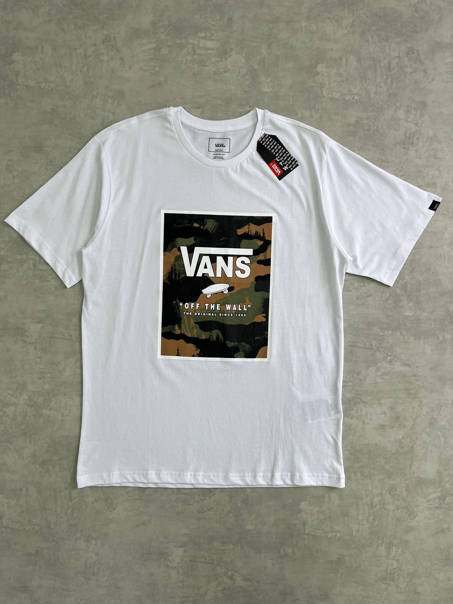Yeni Sezon Camouflage Mid Icon White T-shirt