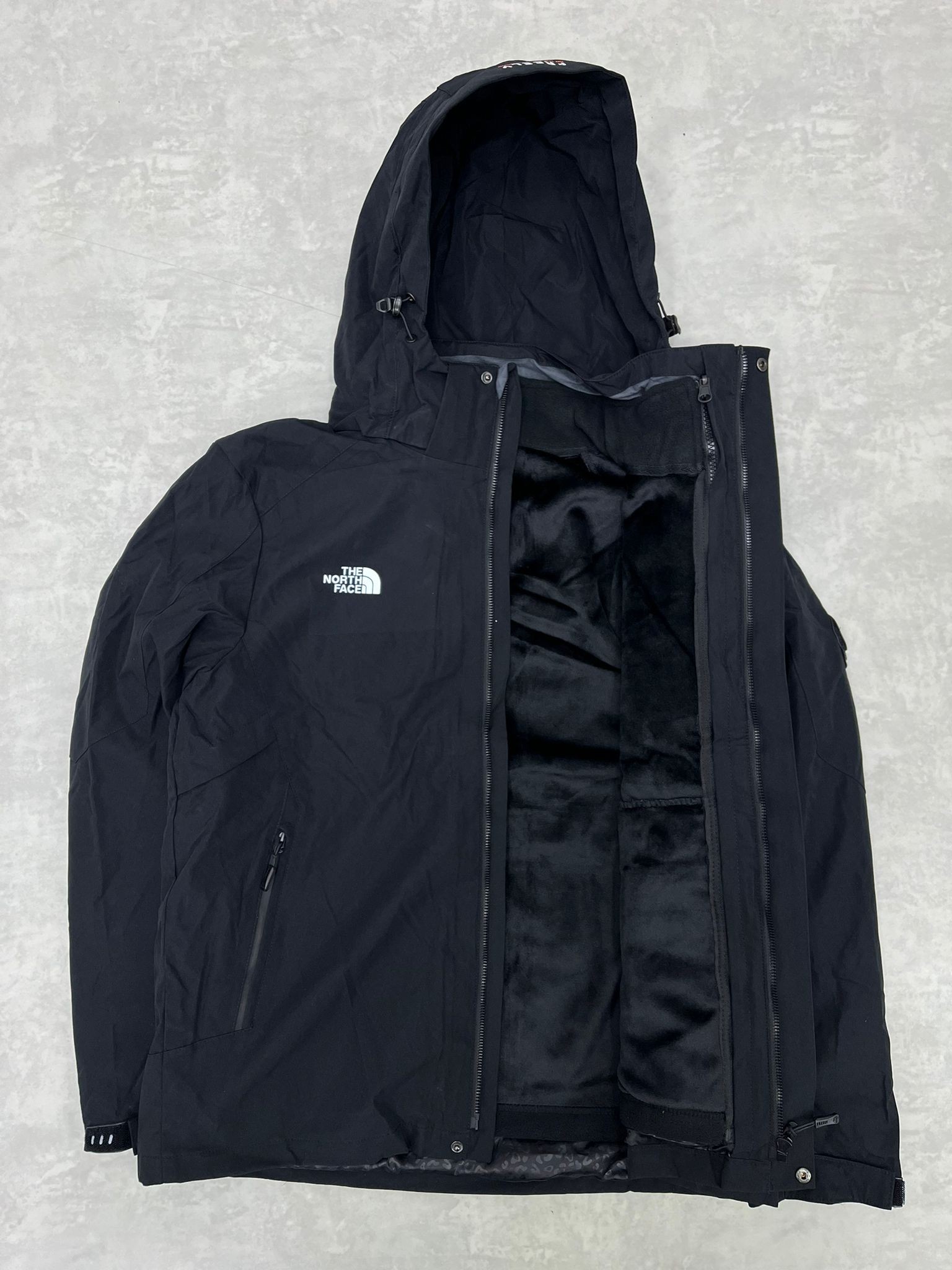 3in1 İthal Çıkarılabilir Kapşonlu Basic Classic Mini Logo  Polarlı Black Mont
