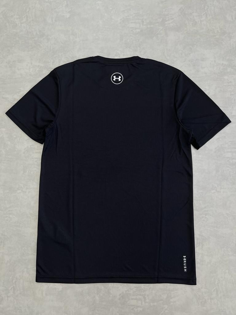 Mini Logo Nefes Alan Siyah T-shirt
