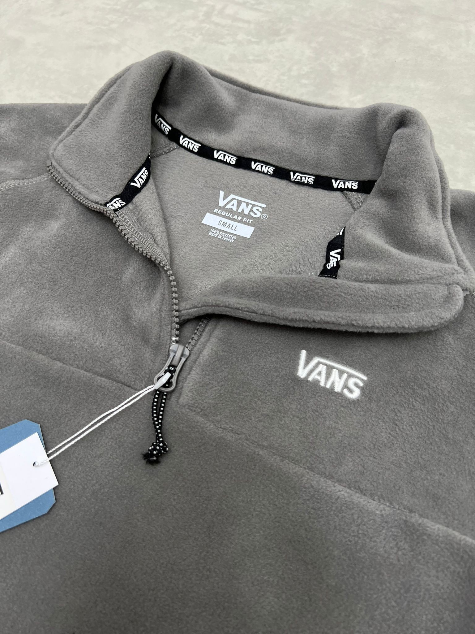 Yarım Fermuarlı Classic Gray Polar