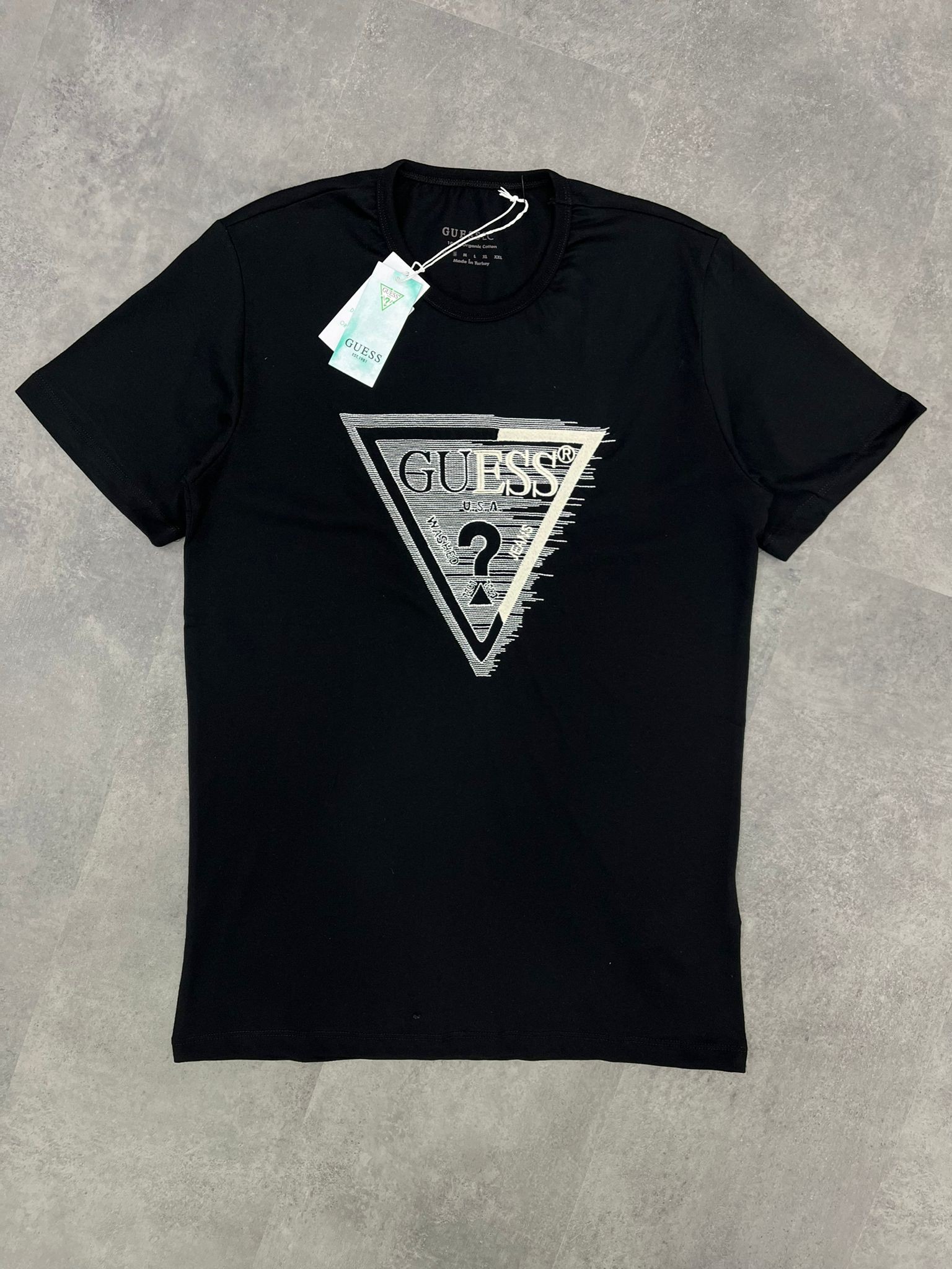 Yeni Sezon Usa Washed Jeans  Black T-shirt