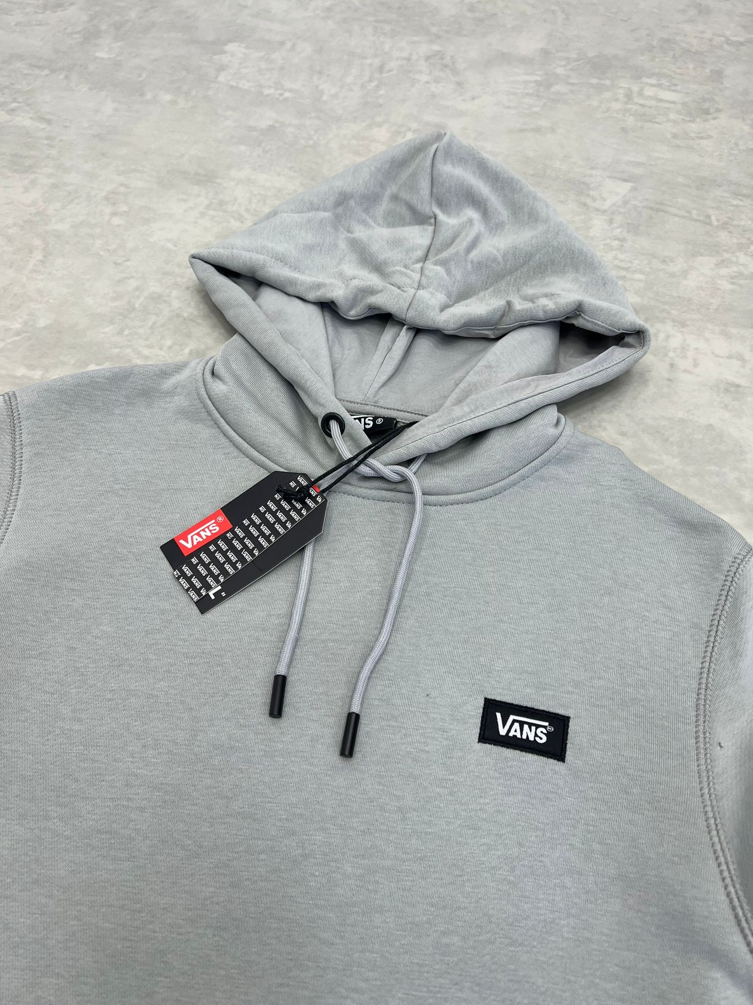 Basic Mini Patch Arma Nakış Logo Gray Sweatshirt