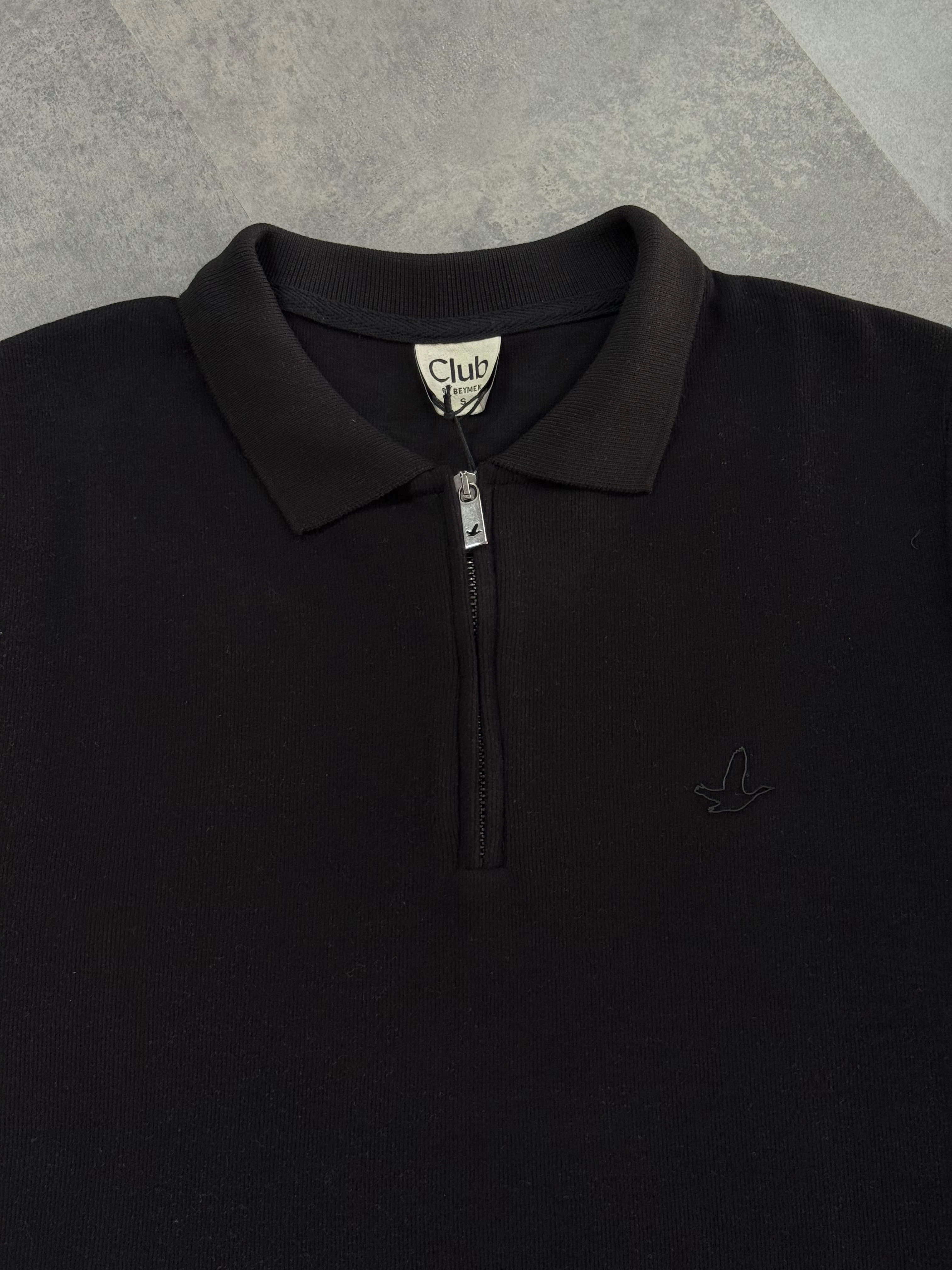 Yeni Sezon Premium Triko Yarım Fermuarlı Sweatshirt