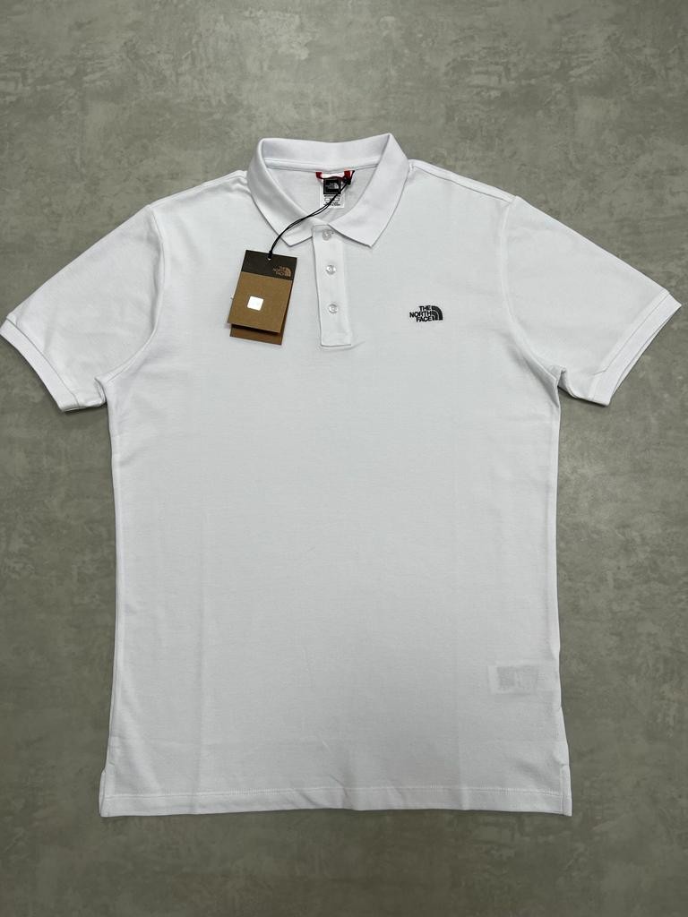 Classic Tiny Ceest Logo Basic White Polo Yaka T-shirt