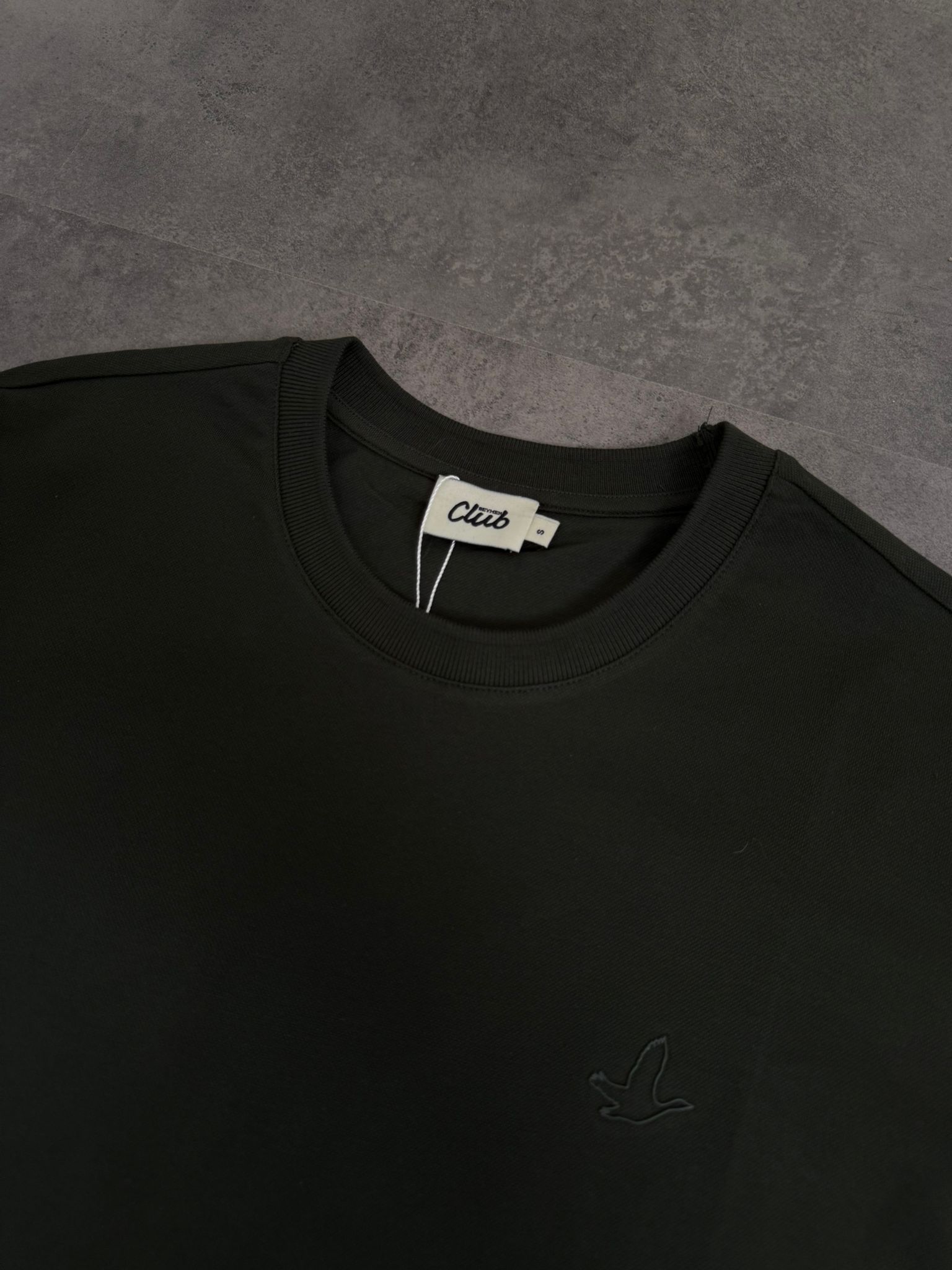 Yeni Sezon Örgü Petek Kumaş Basic Mini Logo T-shirt