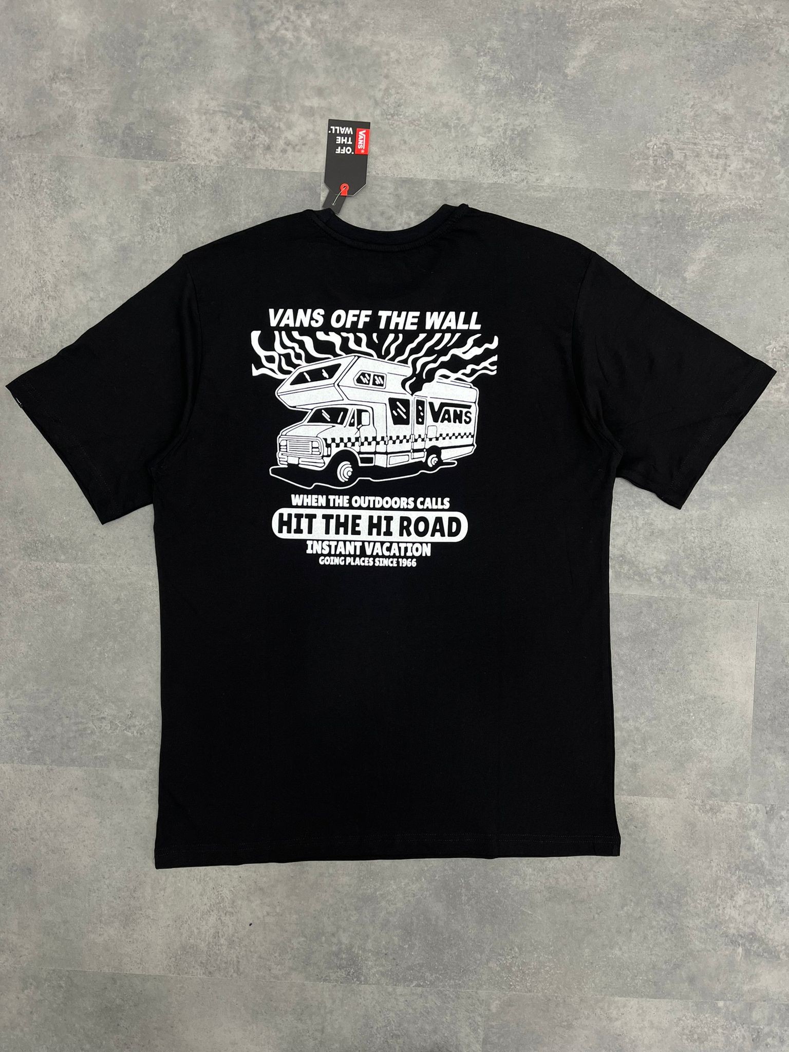 Yeni Sezon Back To Print Hi The Hi Road Black T-shirt