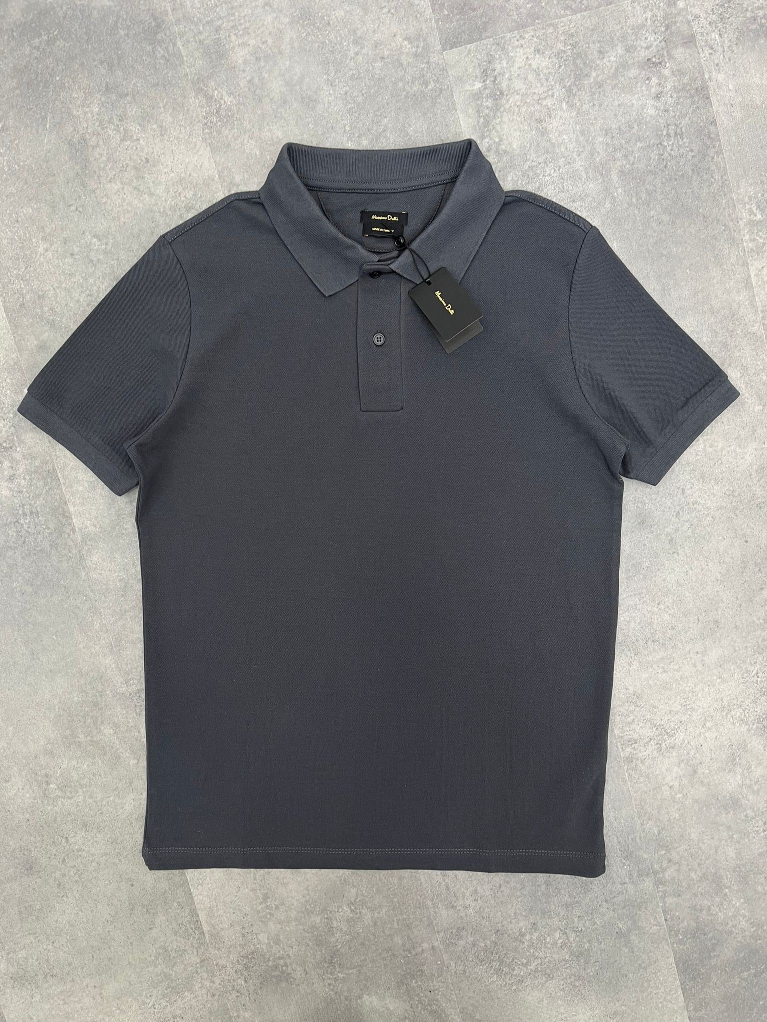 Yeni Sezon Organik Pamuk Antrasit Polo Yaka  T-shirt