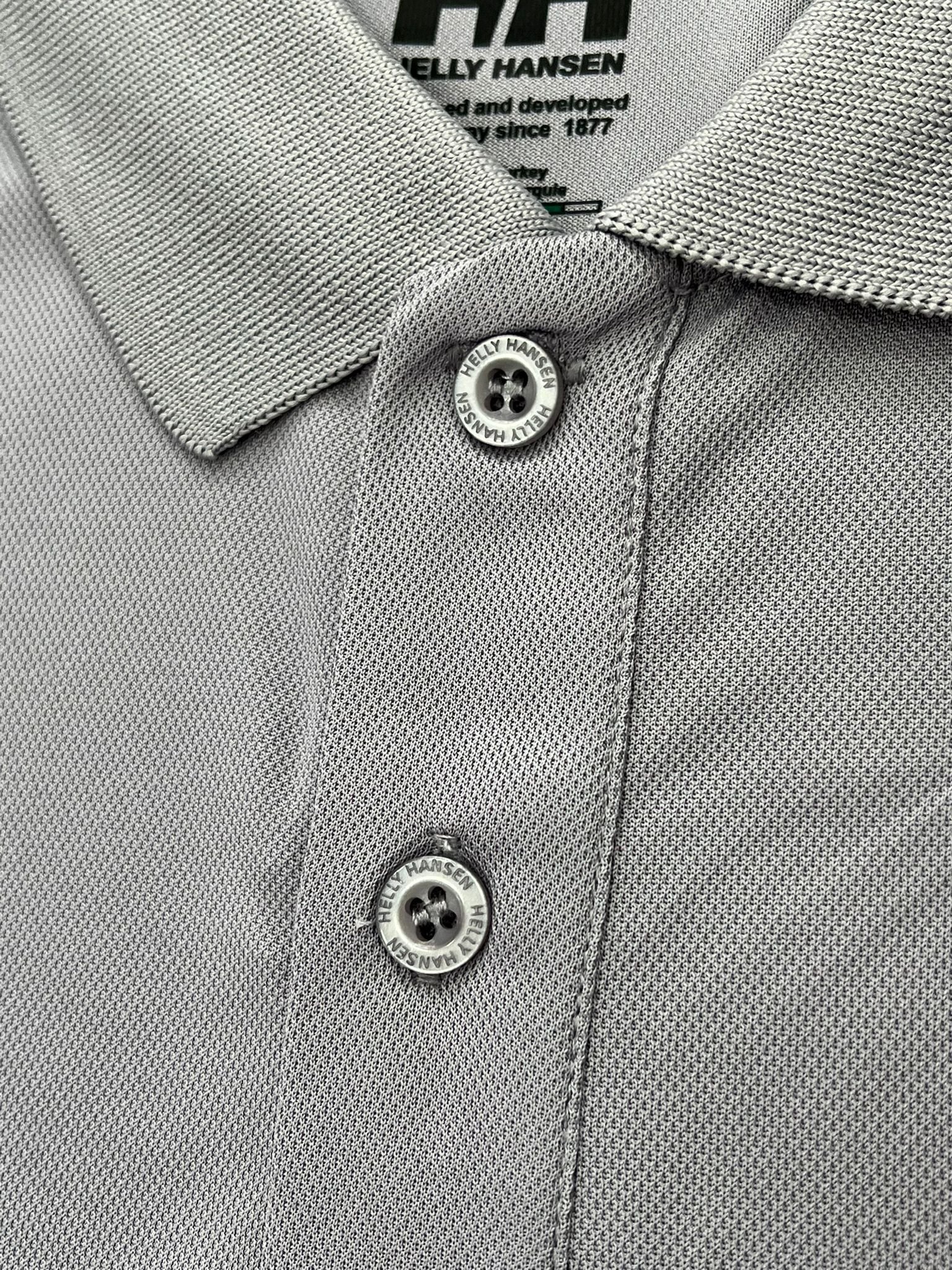 Clima Cool (Nefes Alan) Kol Detaylı Polo Yaka Gray  T-shirt