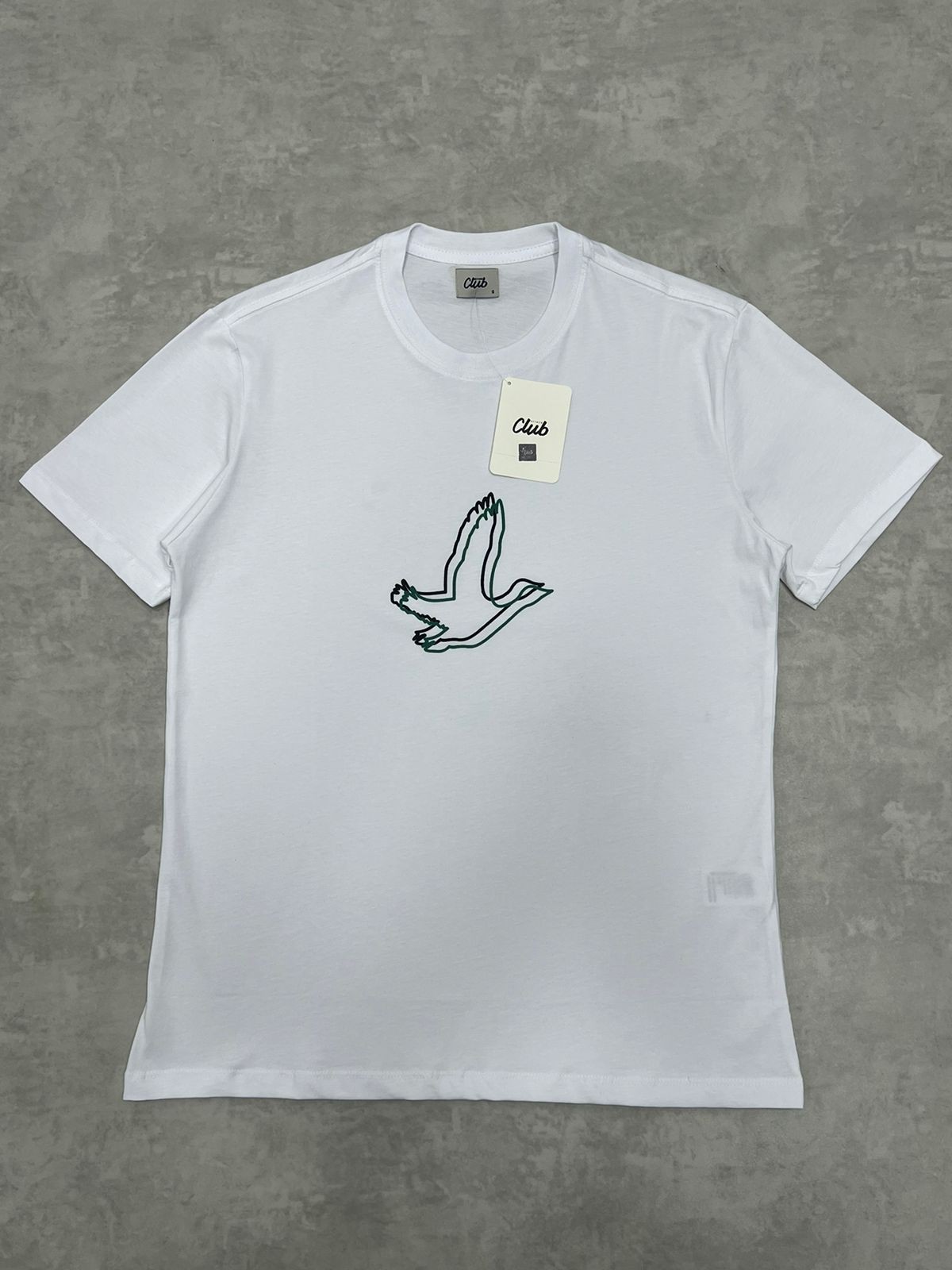 Mid To Birds Logo White  Regular T-shirt