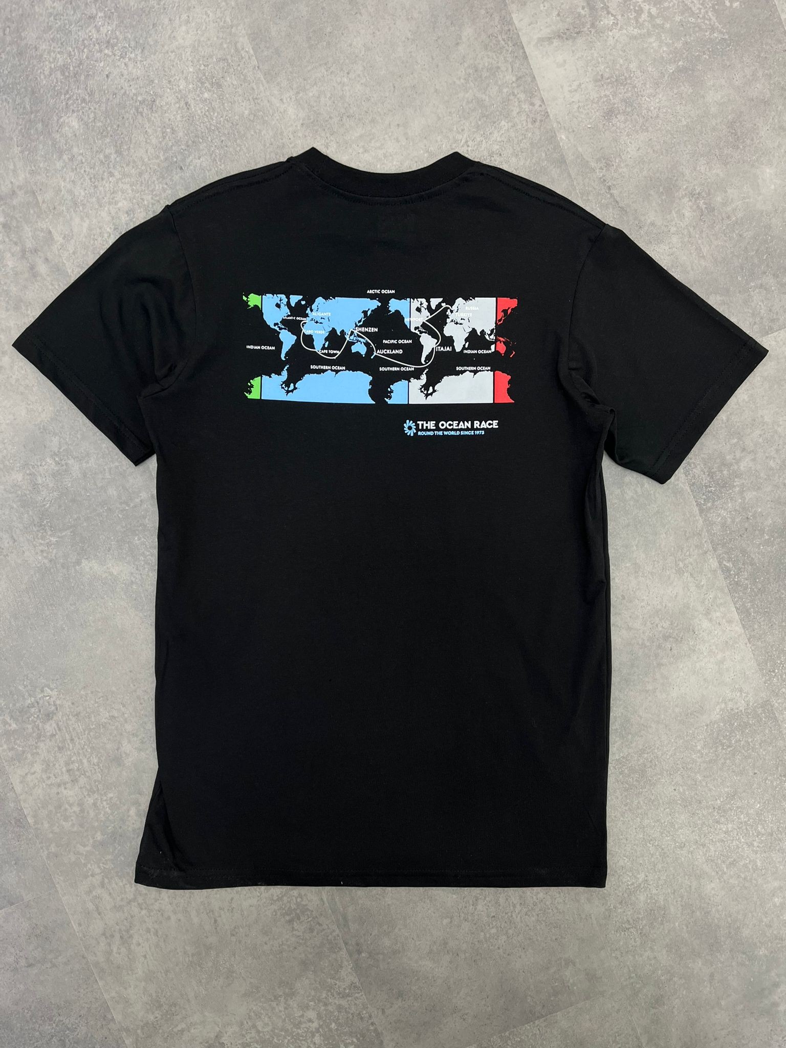 Yeni Sezon Back To Print The Ocean Race Black  T-shirt