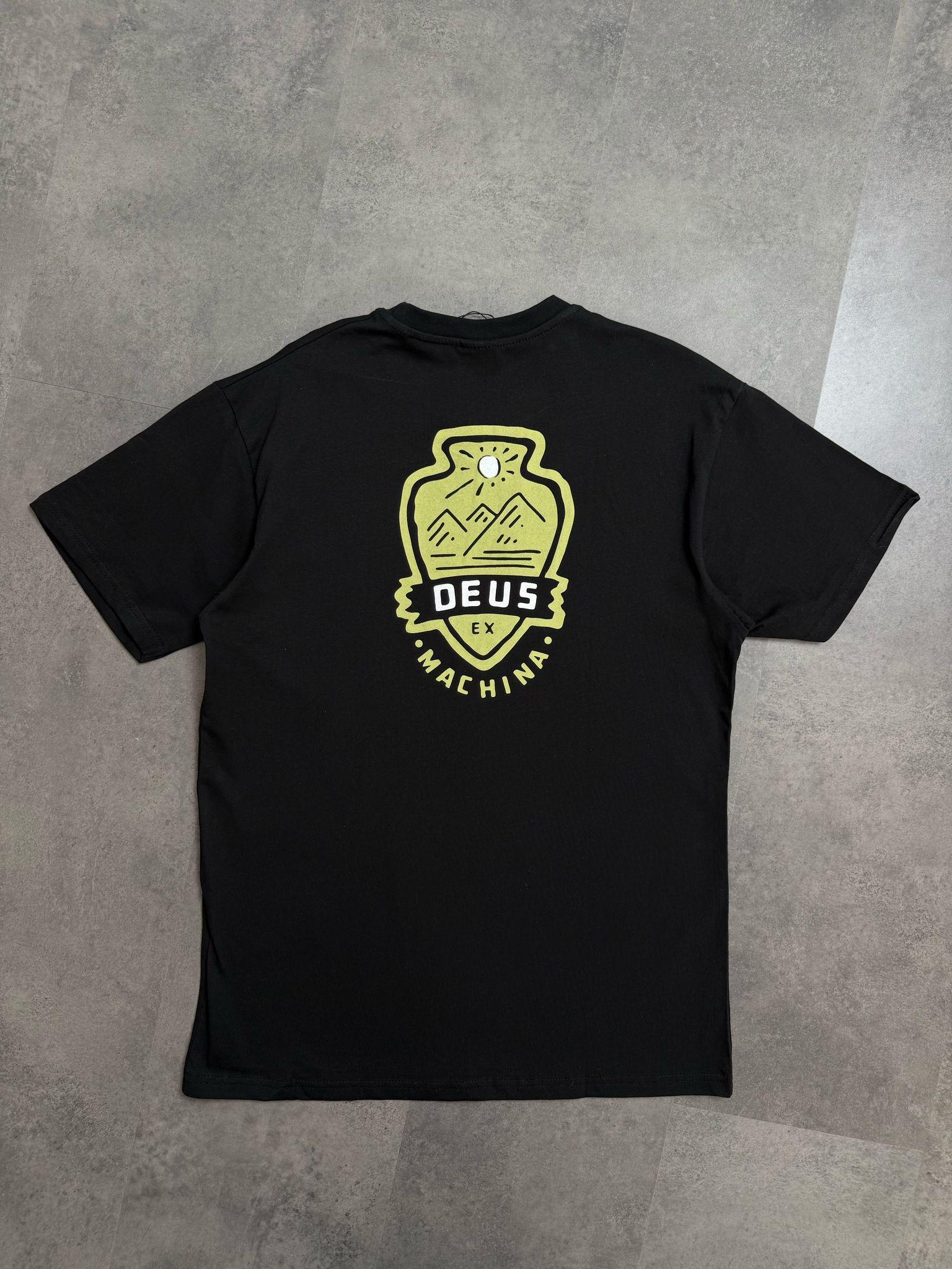Yeni Sezon Ex Machina Customs Mountain Black T-shirt