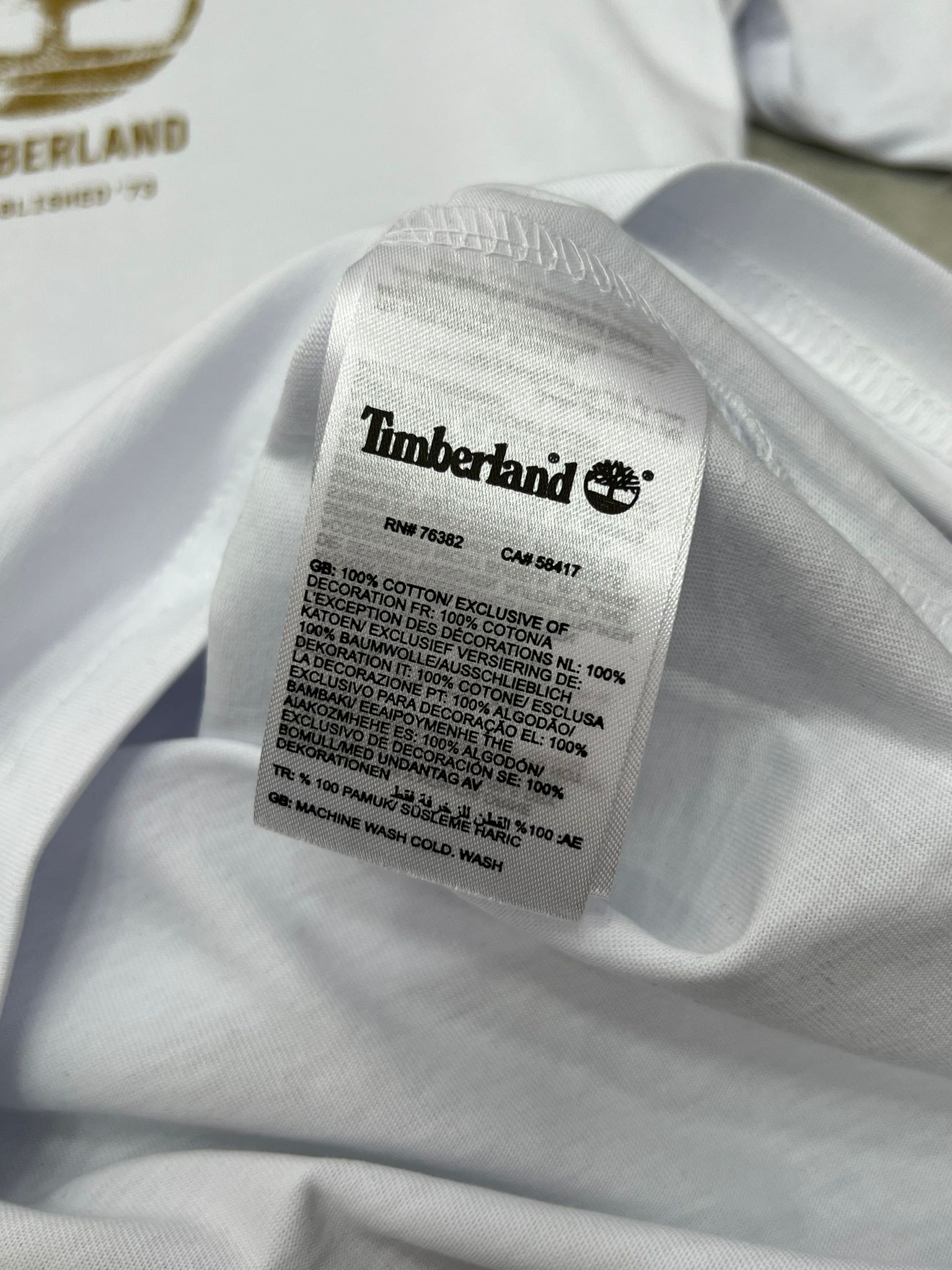 Woden Mid Logo Back To Print White T-shirt 