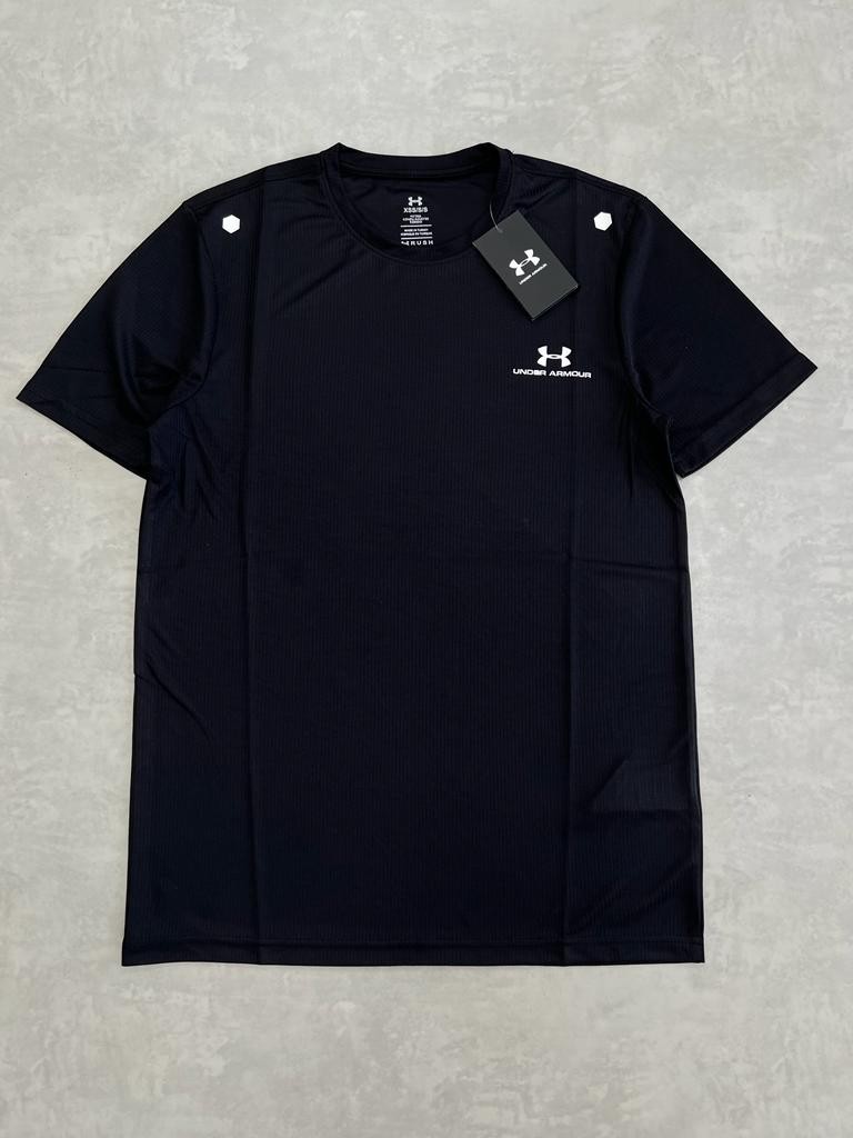 Mini Logo Nefes Alan Siyah T-shirt