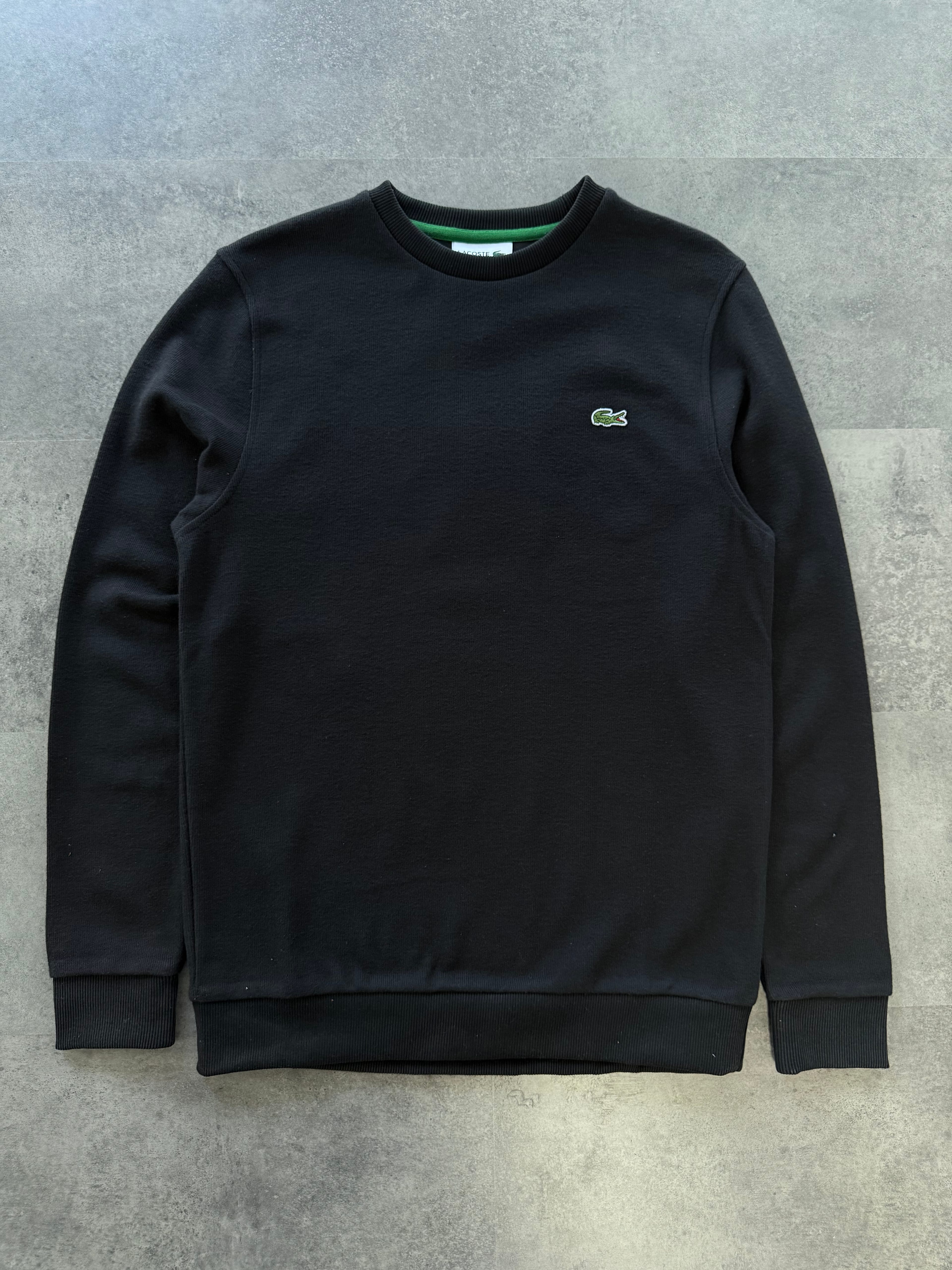 Yeni Sezon Basic Mini Logo Selanik Sweatshirt - SİYAH