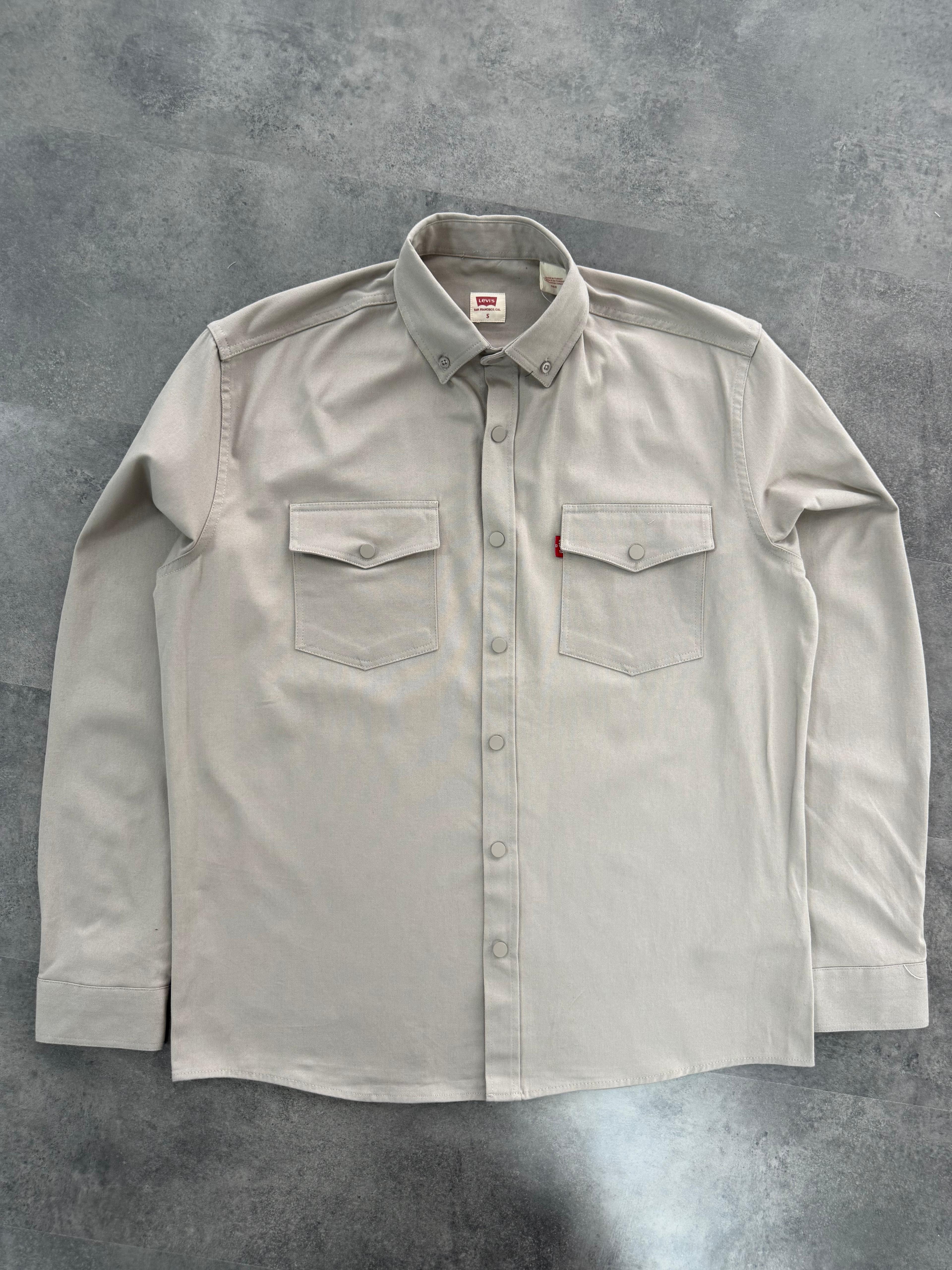 Yeni Sezon Kışlık Gabardin Cepli Gömlek - GRİ