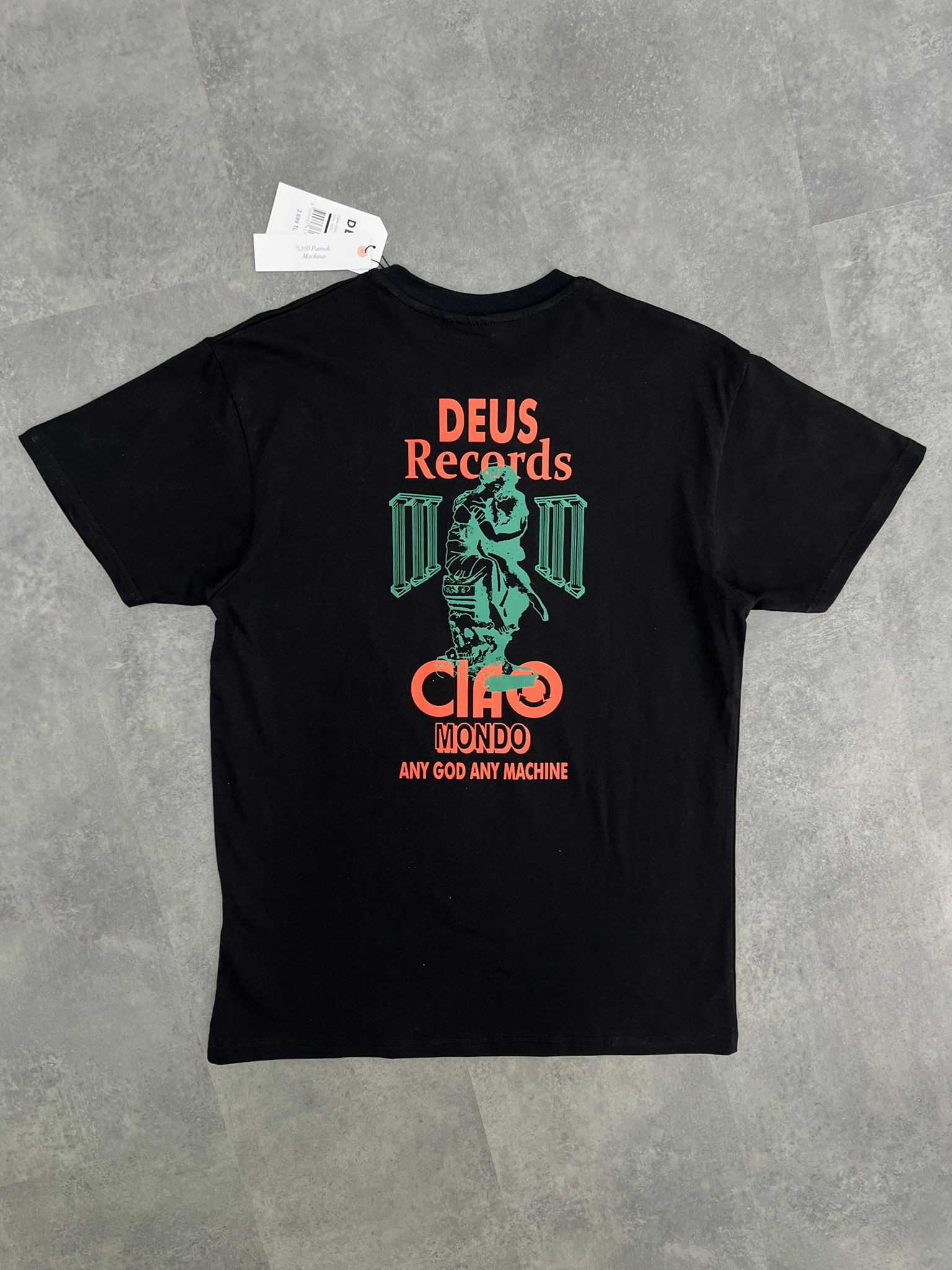 Yeni Sezon Ex Machina Mondo Any Black T-shirt