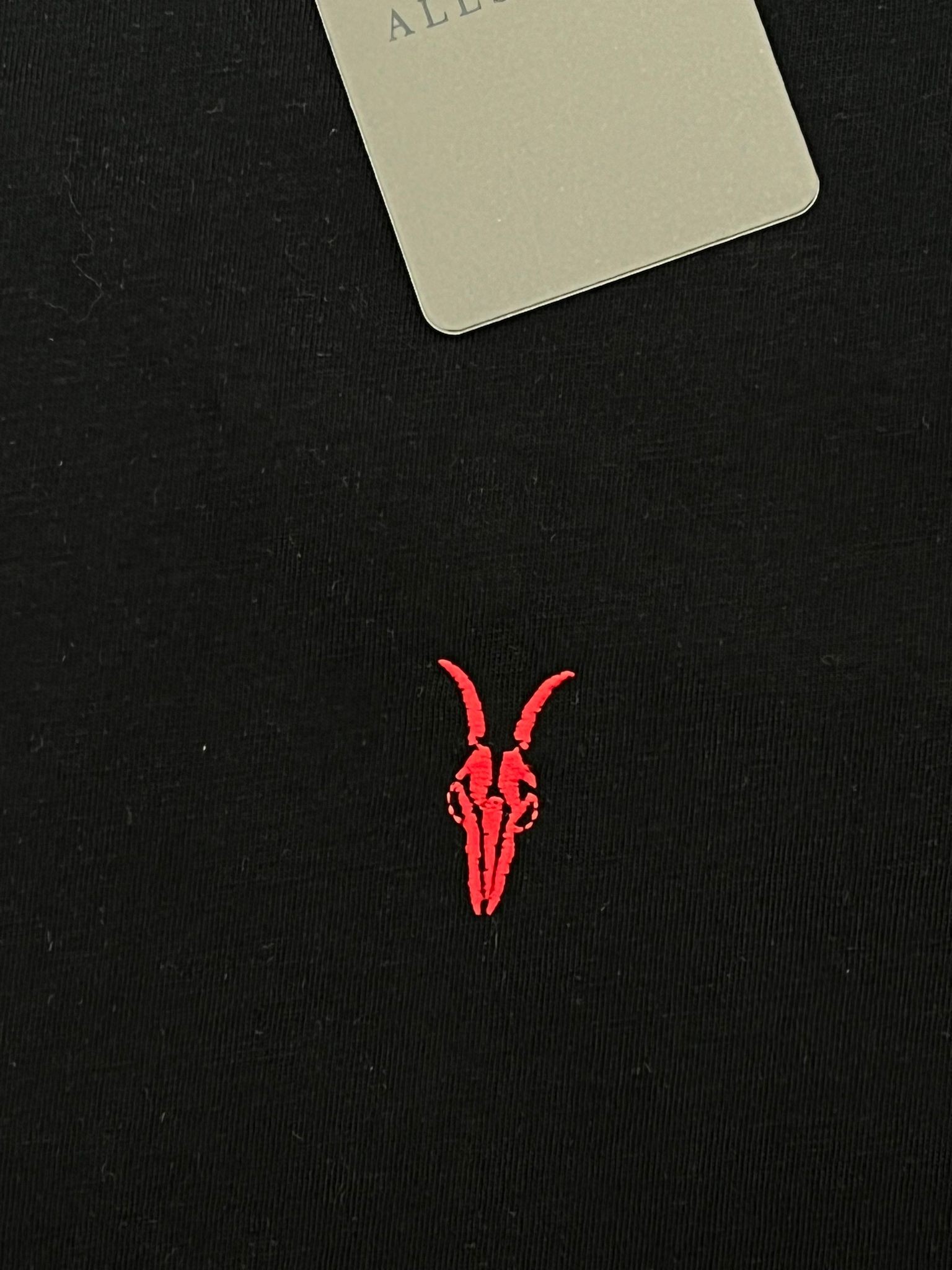 Yeni Sezon Nakış Basic Mini Logo  Black  T-shirt