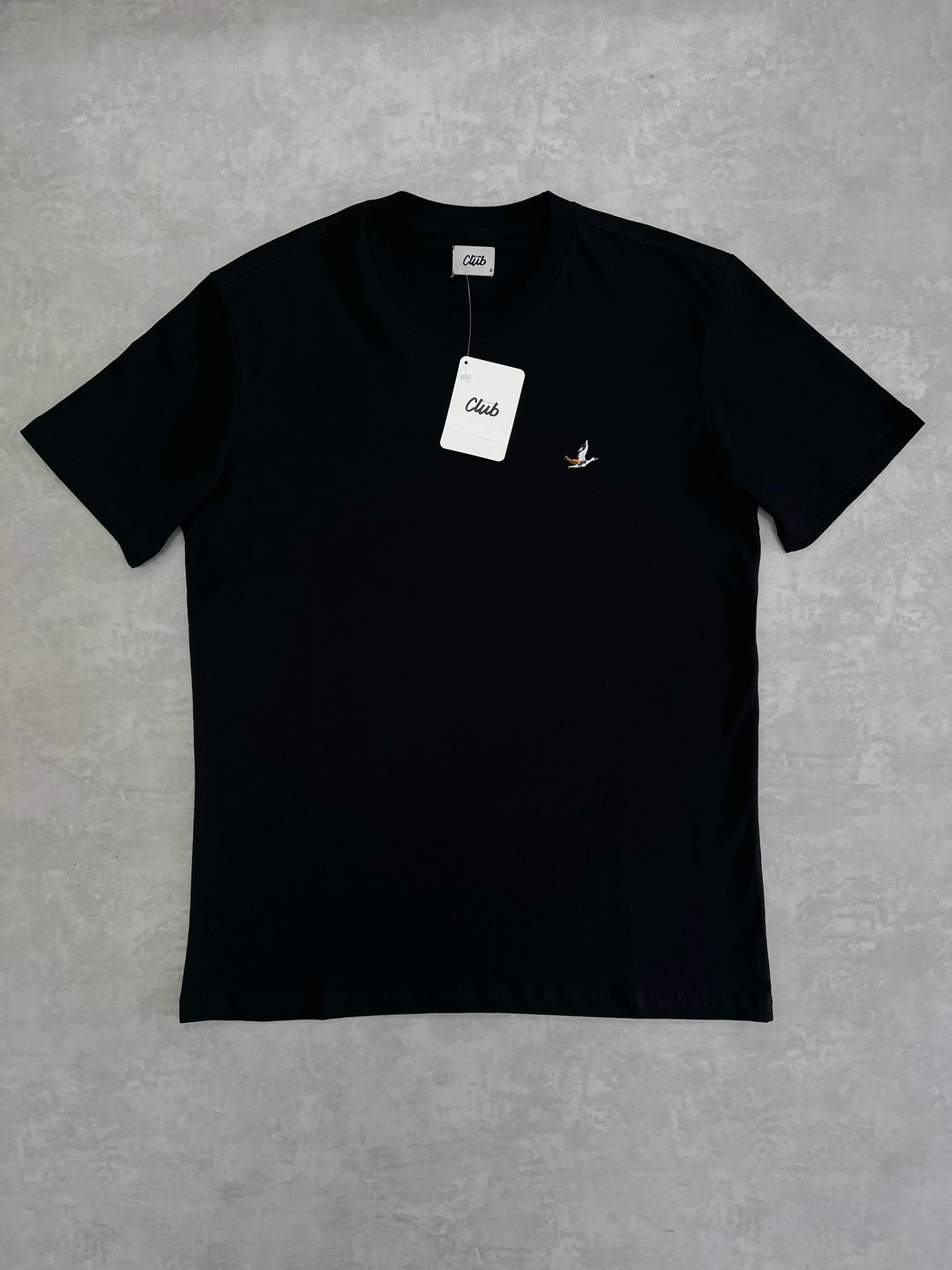 Yeni Sezon Classic Mini Logo Siyah Basic T-shirt