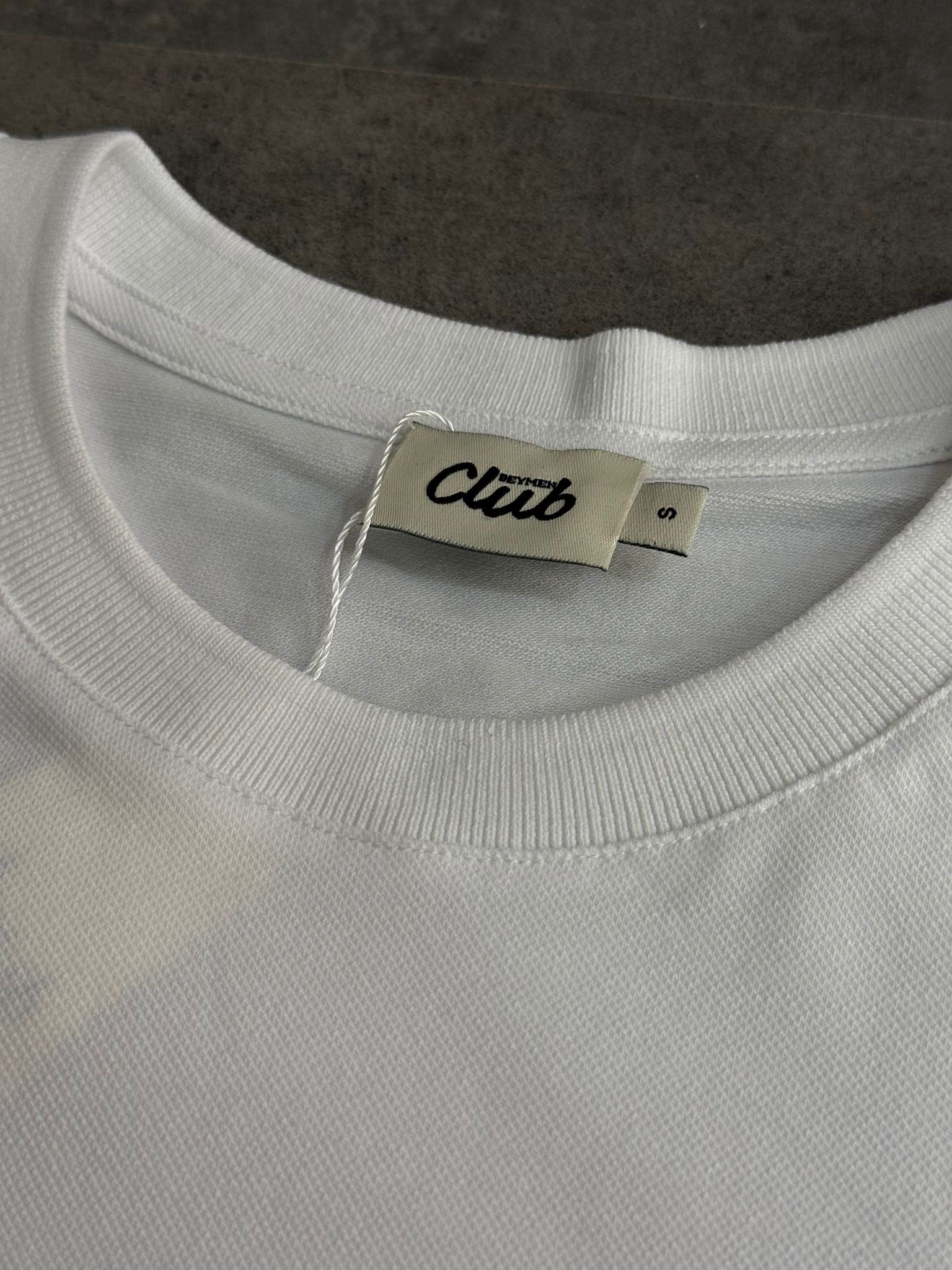 Yeni Sezon Örgü Petek Kumaş Basic Mini Logo T-shirt