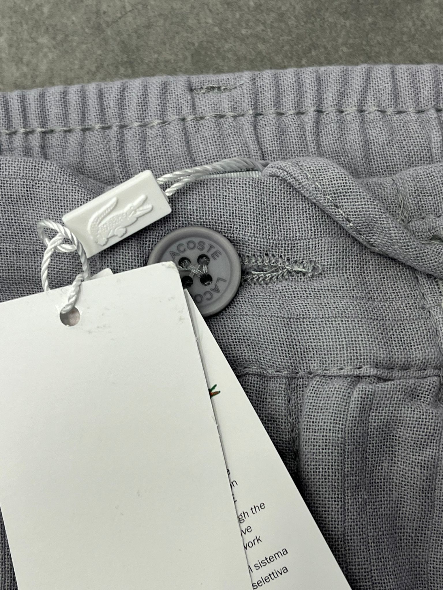 Yeni Sezon Basic Keten Gray Lastikli Pantalon