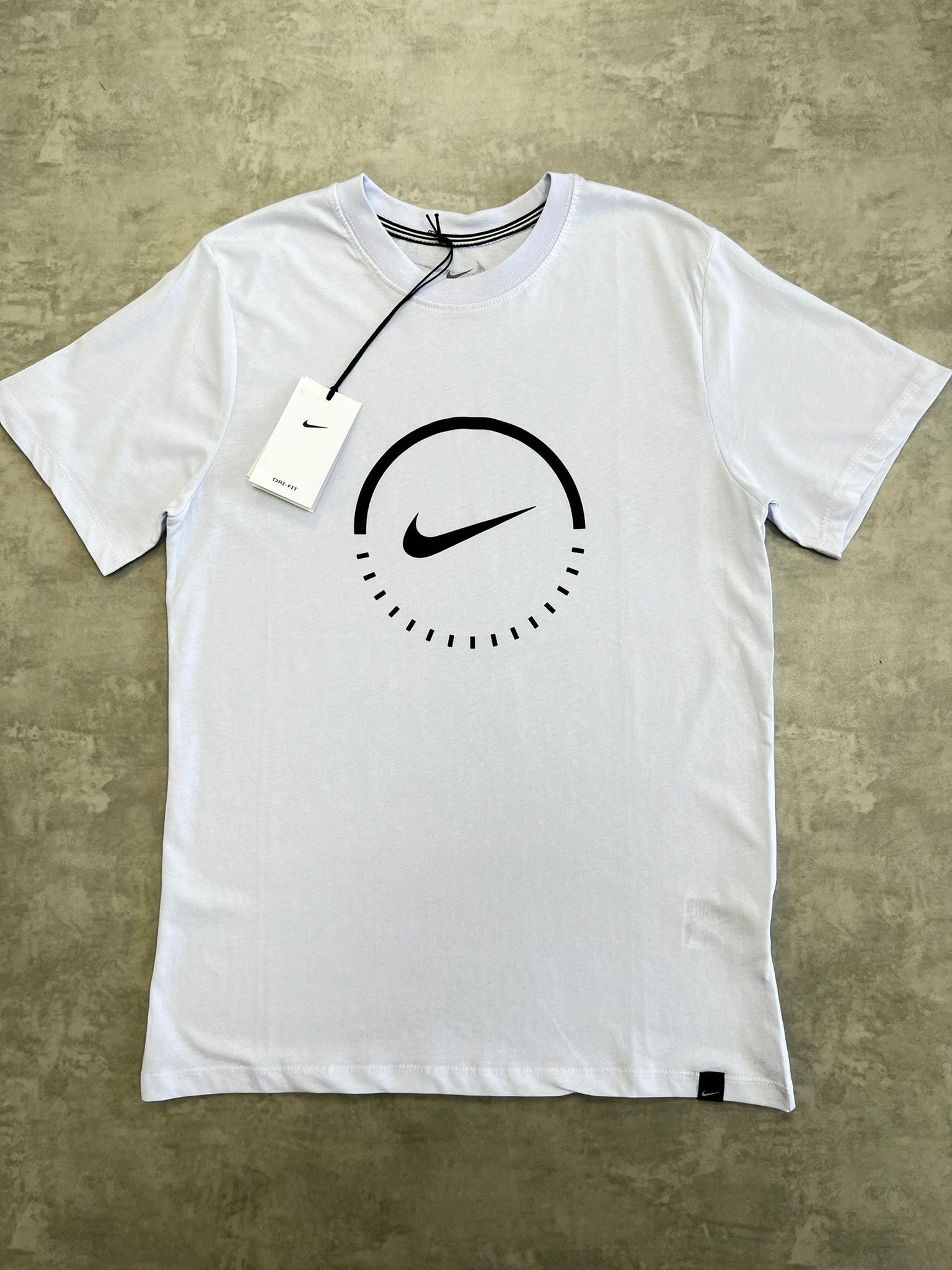 Mid Clock  Logo White T-shirt