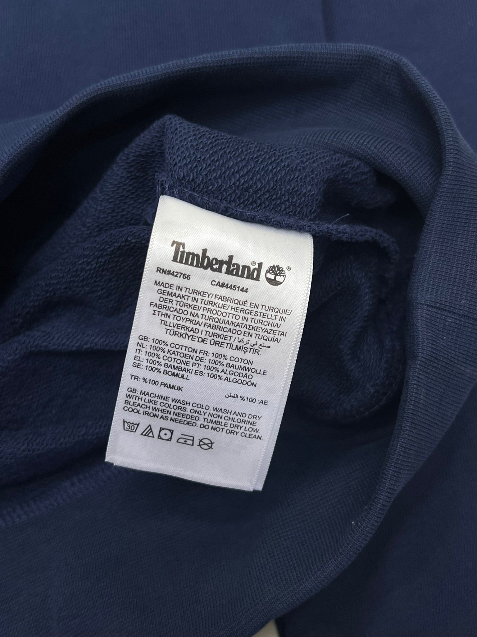 Ton To Tone Mid Icon Nakış  Navy Blue Sweatshirt