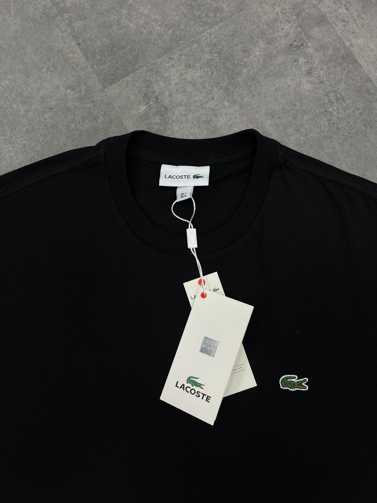 Yeni Sezon Basic Mini Logo Classic Black T-shirt