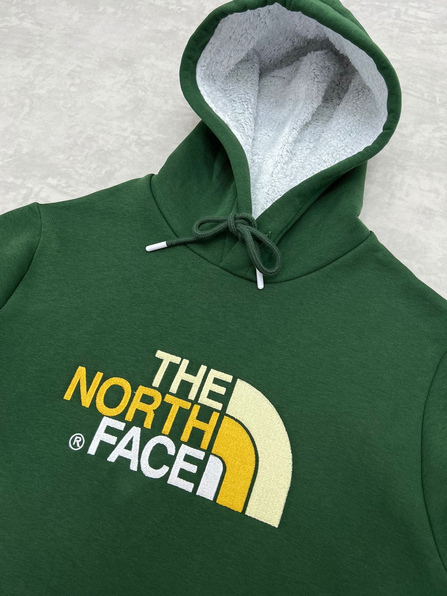 Mid İcon Full Nakış Kapşonu Polarlı Dark Green Sweatshirt