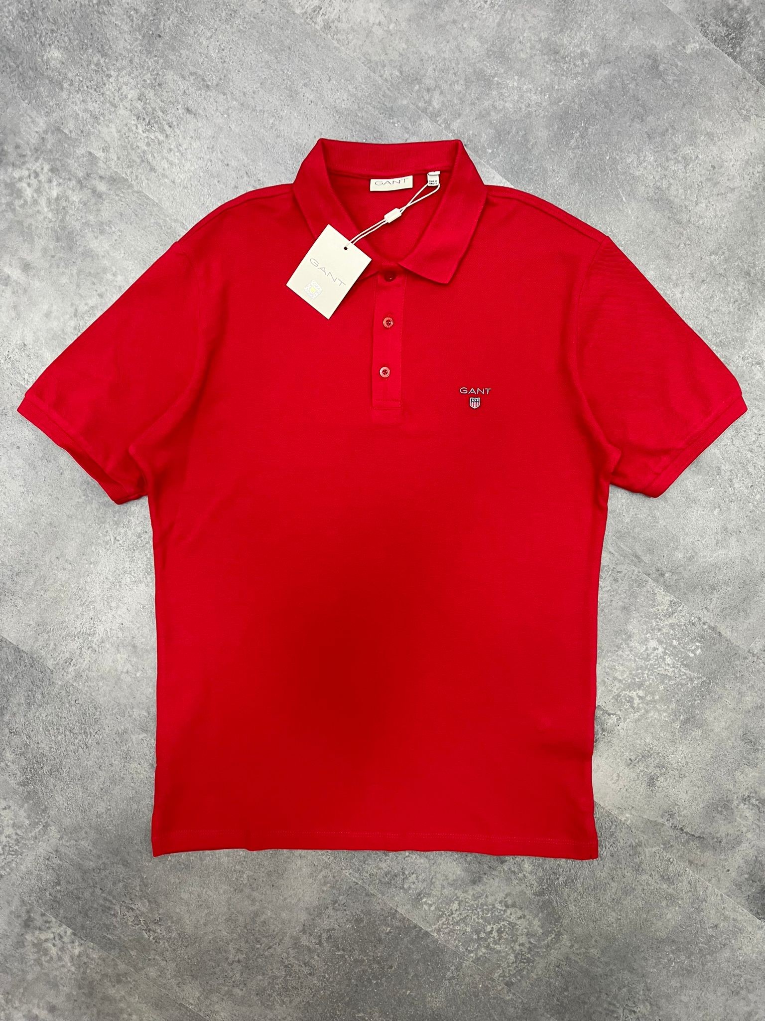 Yeni Sezon Ceast Basic Logo Red Polo Yaka T-shirt