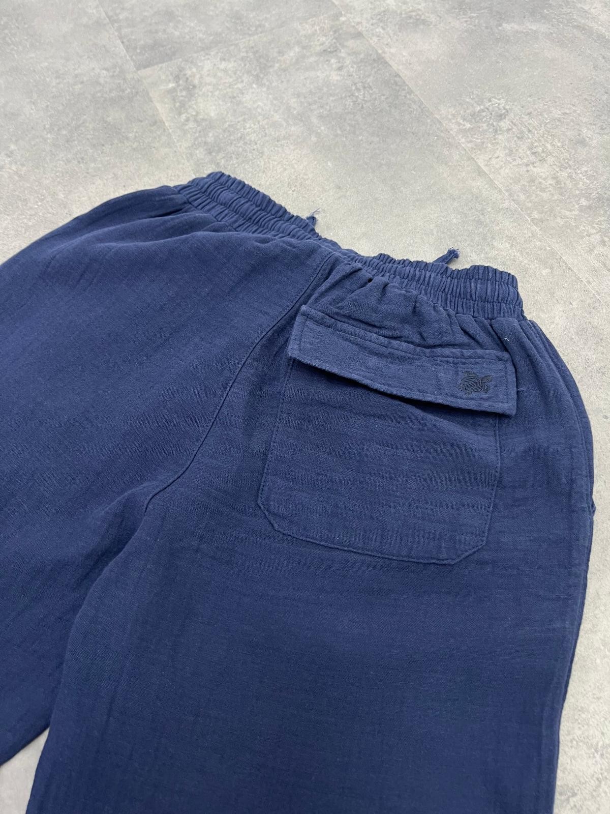 Yazlık Yeni Sezon Lacivert Müslin Pantalon
