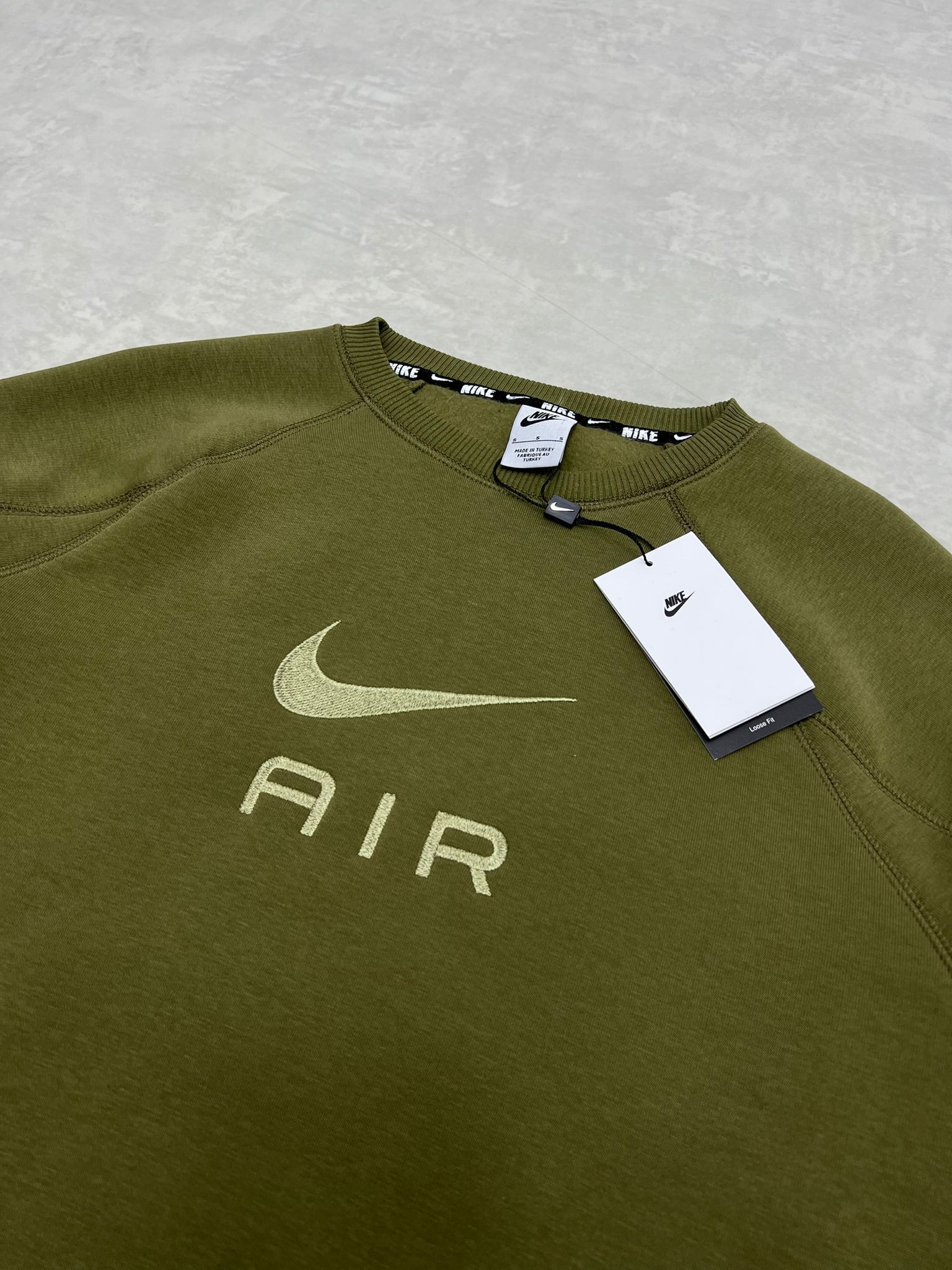 Air Mid Icon Logo Haki Sweatshirt