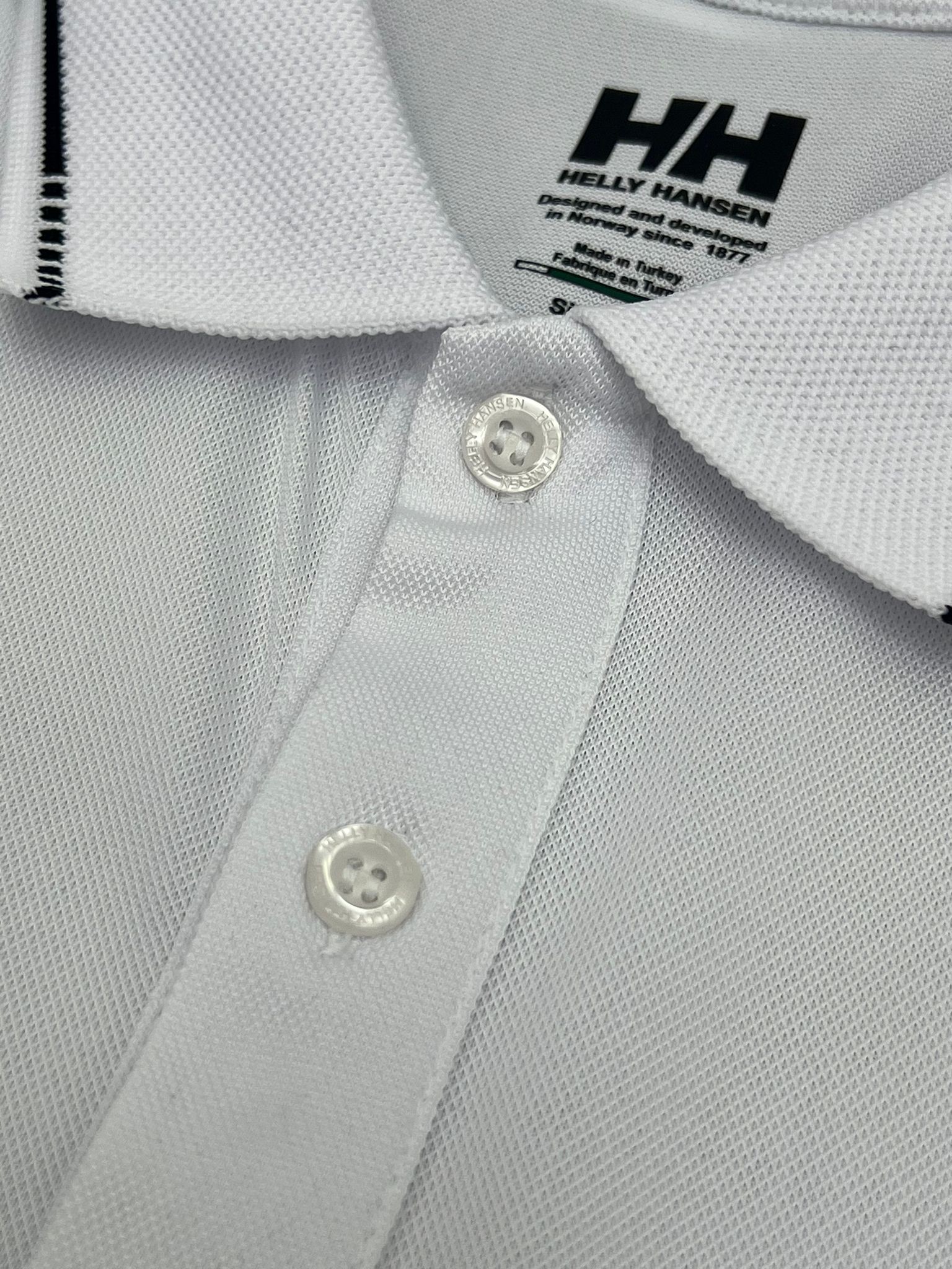 Yeni Sezon Basic Mini Logo Clima Cool (Nefes Alan) Polo Yaka White T-shirt