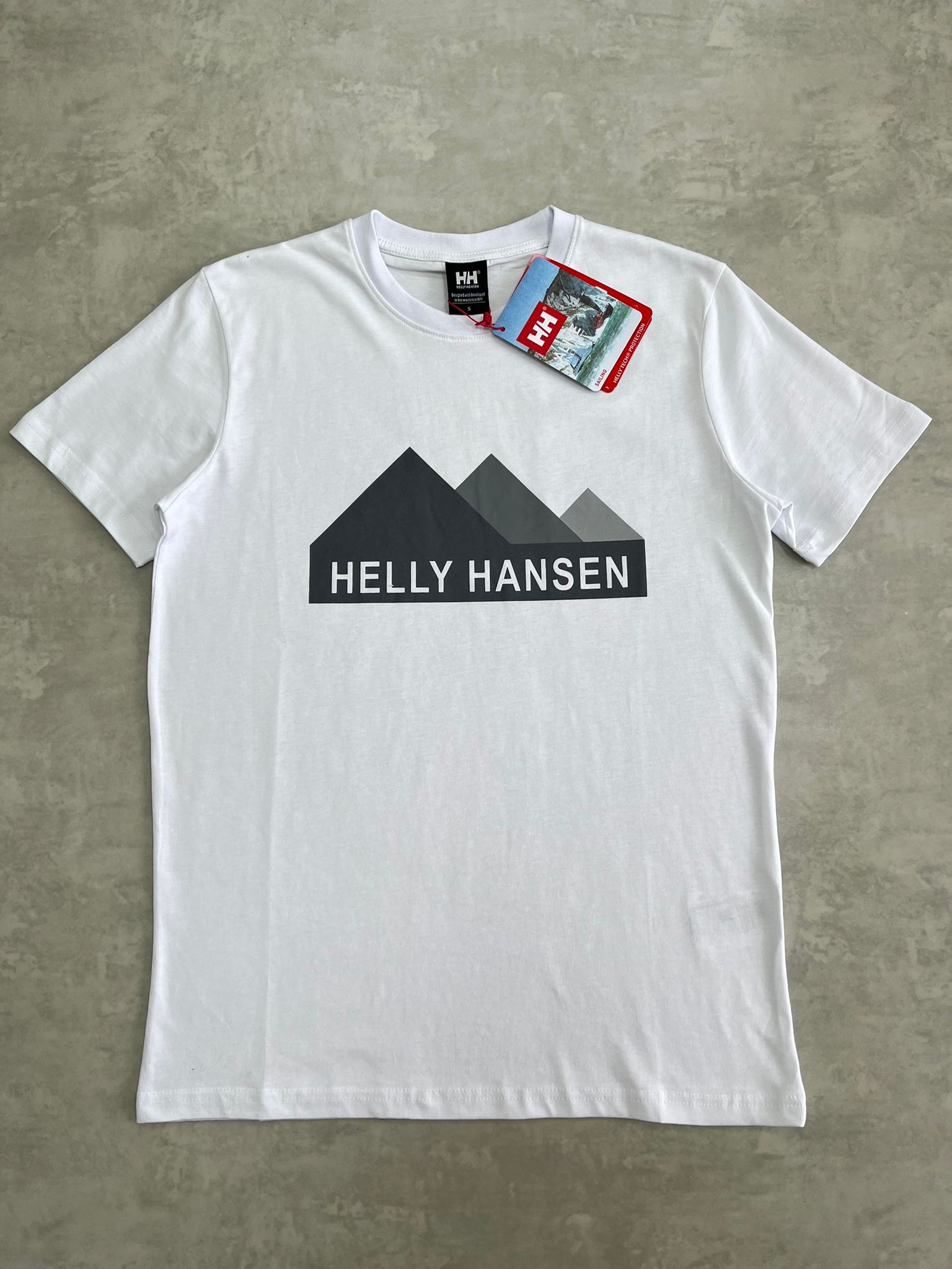 Mountain Mid Logo White T-shirt