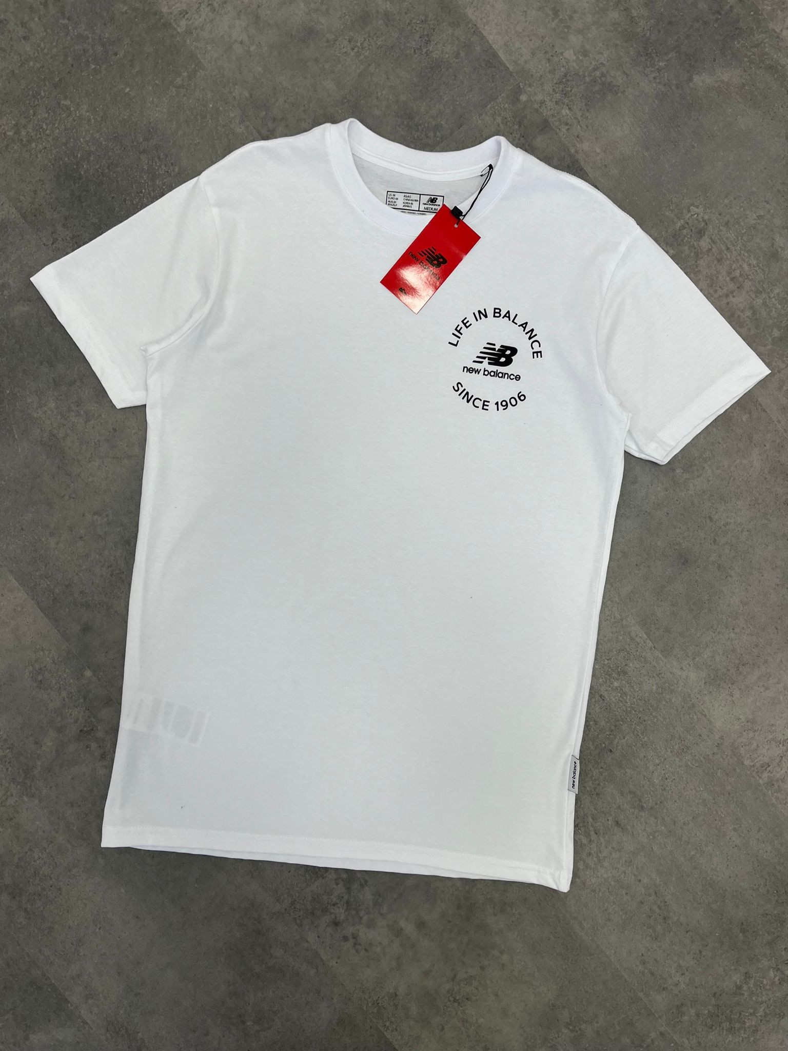 Yeni Sezon Life In Balance Sınce 1906 White T-shirt