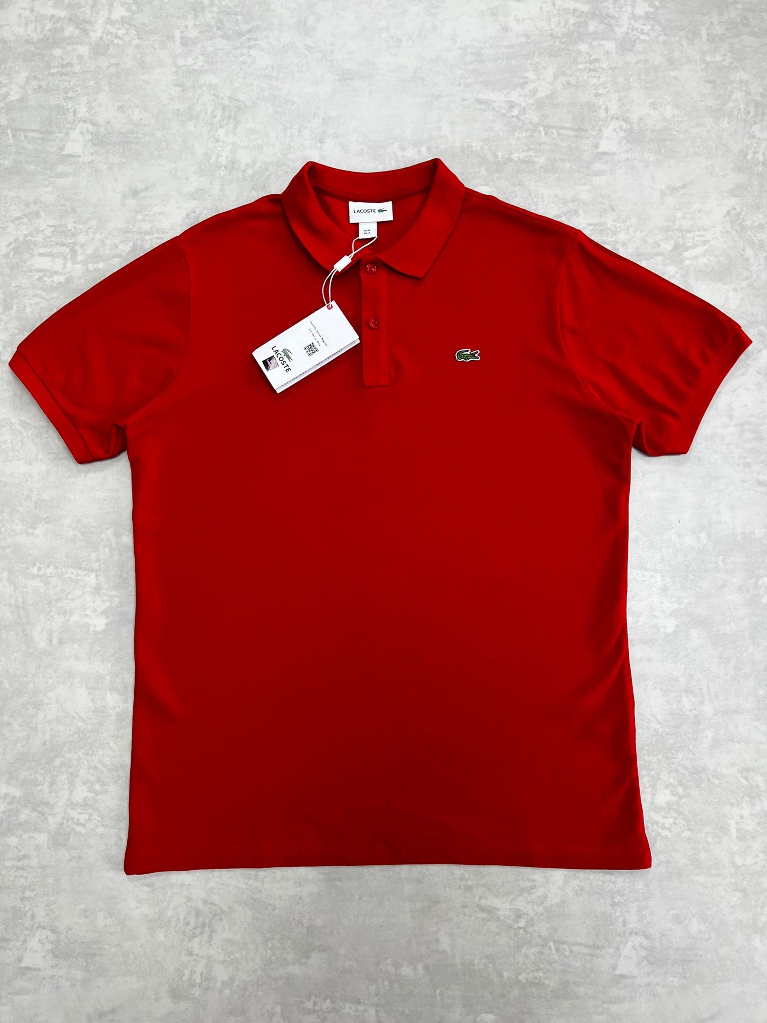 Classic Patch Mini Logo Polo Yaka Red T-shirt